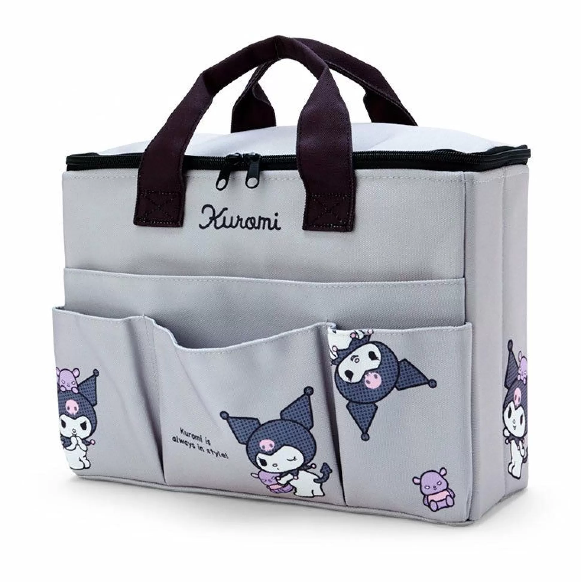 Kuromi Canvas Covered Storage Box^Japan Original New