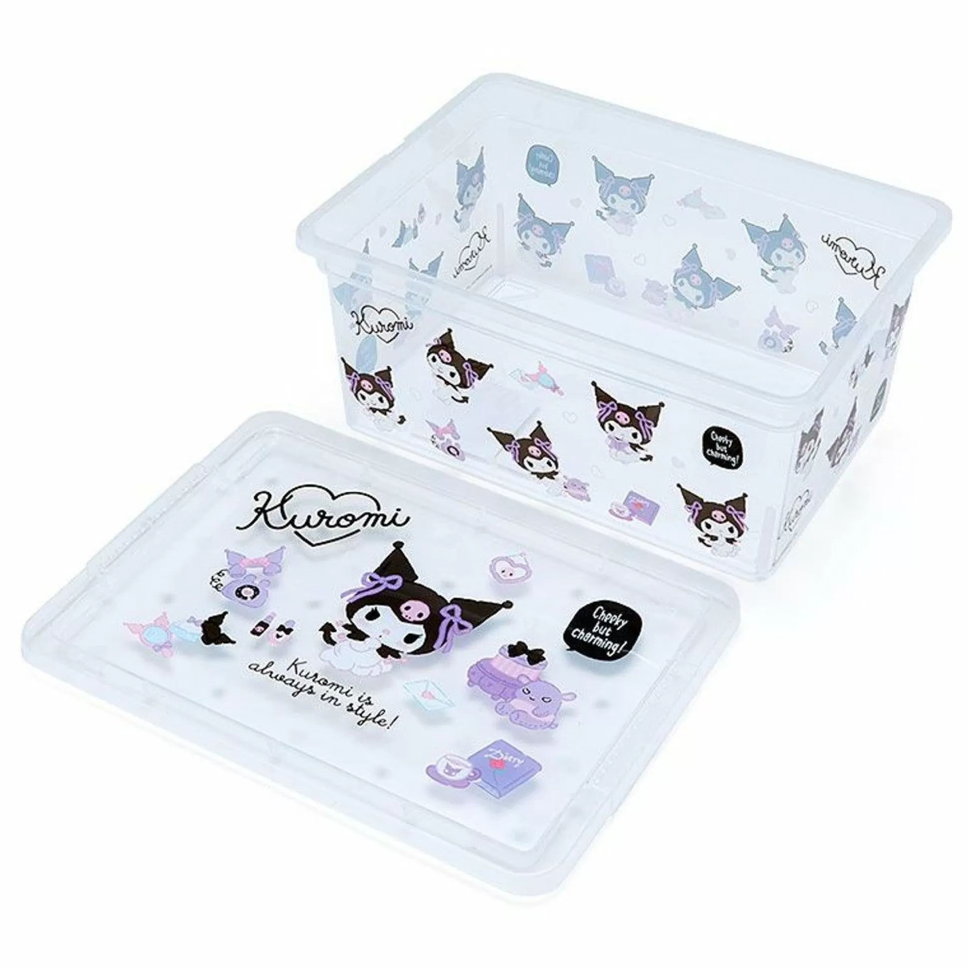 Kuromi Clear Storage Box^Japan Original Store