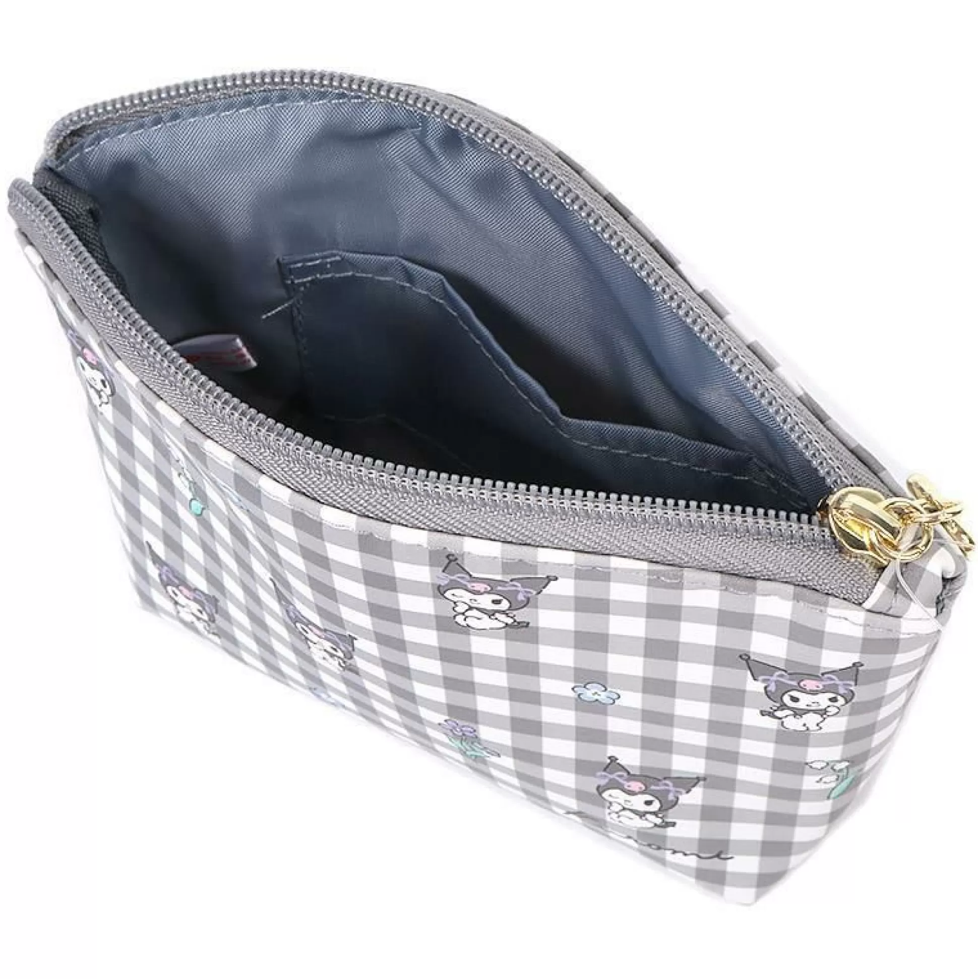 Kuromi Gingham Zipper Pouch^Japan Original Hot