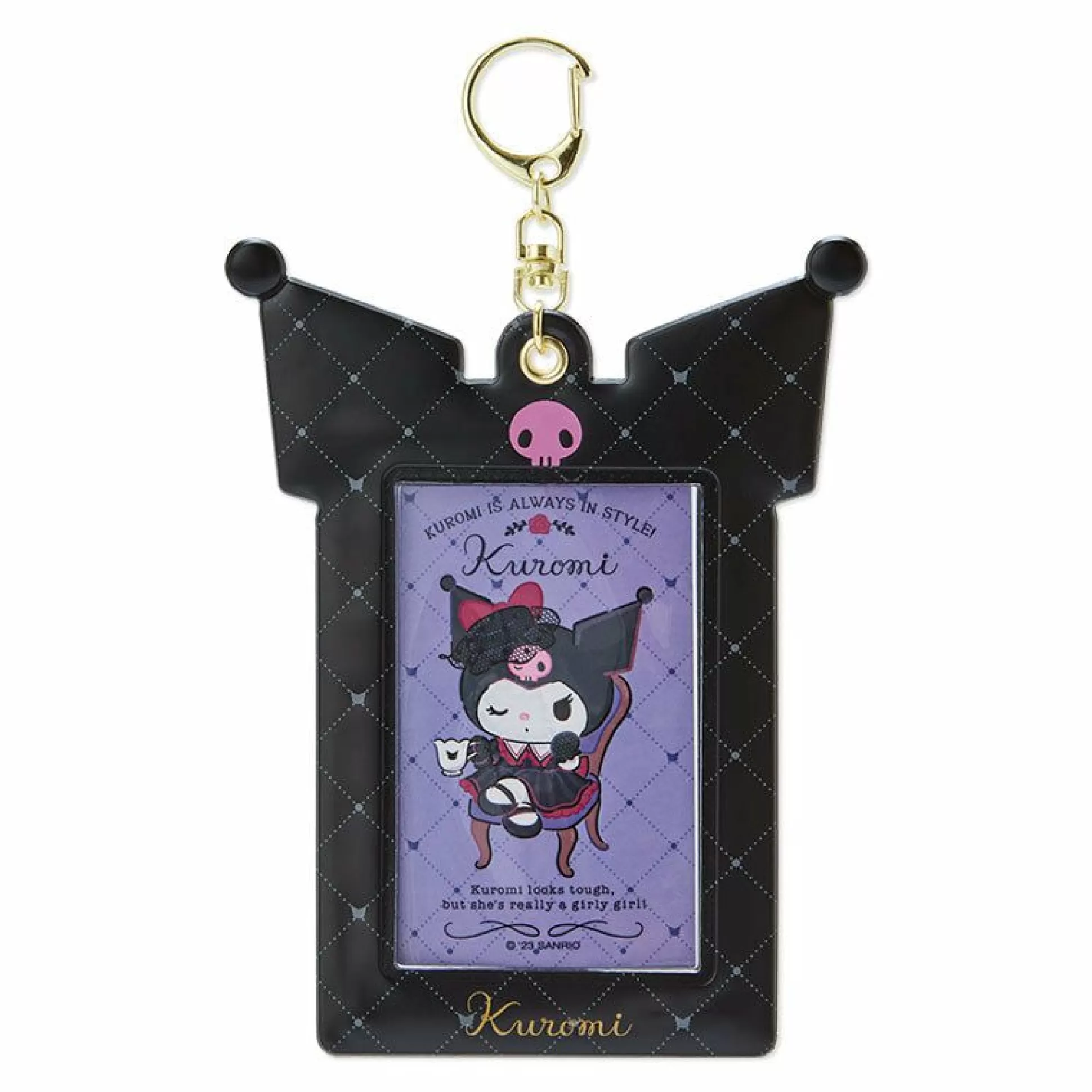 Kuromi Id Badge Holder & Sticker Set (Mystic Mansion Series)^Japan Original Clearance