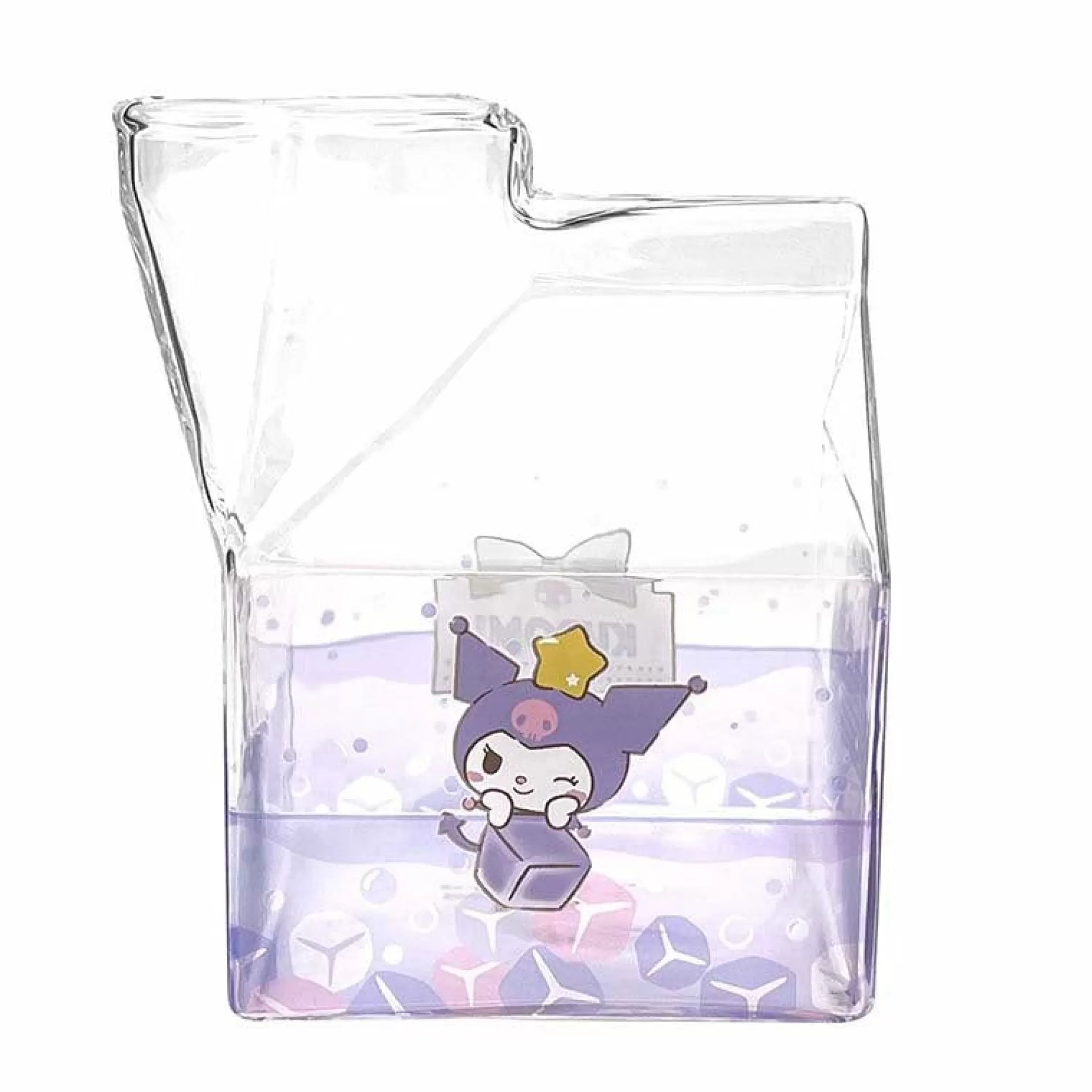 Kuromi Kawaii Glass Milk Carton Cup^Global Original Cheap