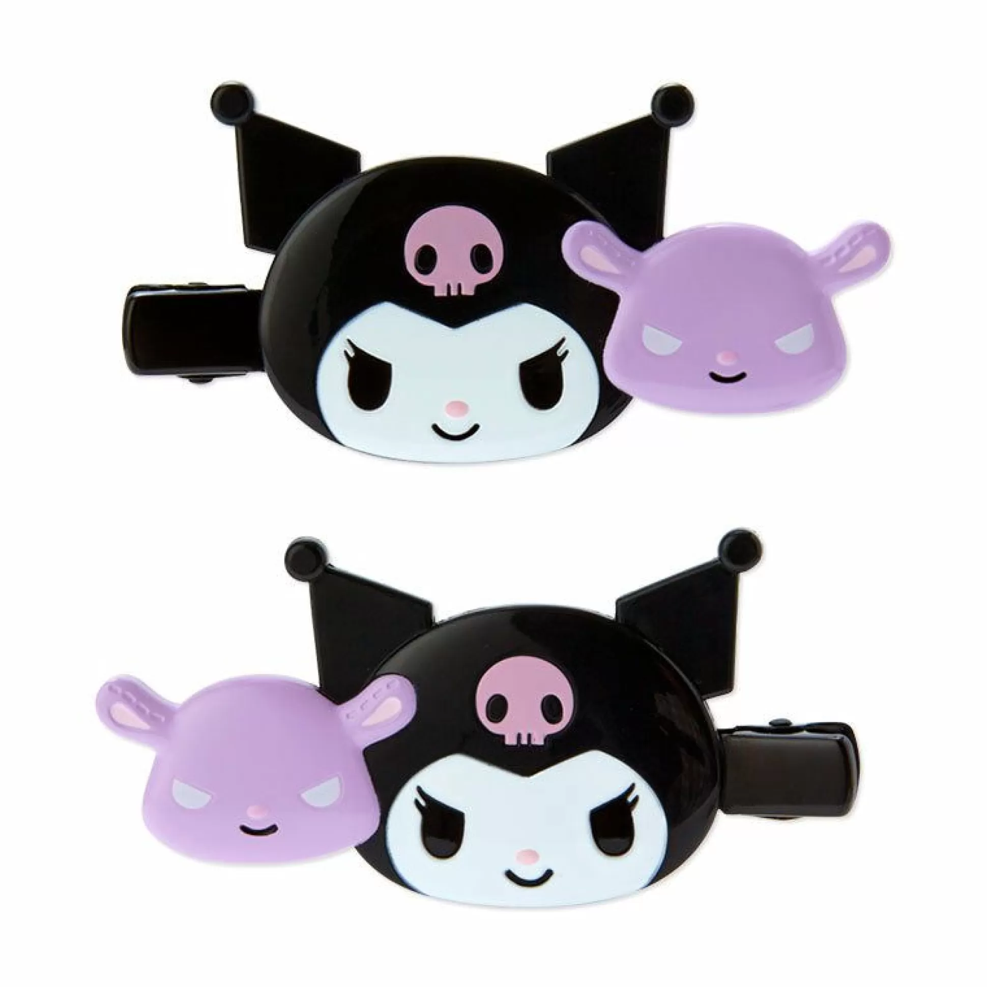 Kuromi Large Hair Clip Duo^Japan Original Clearance