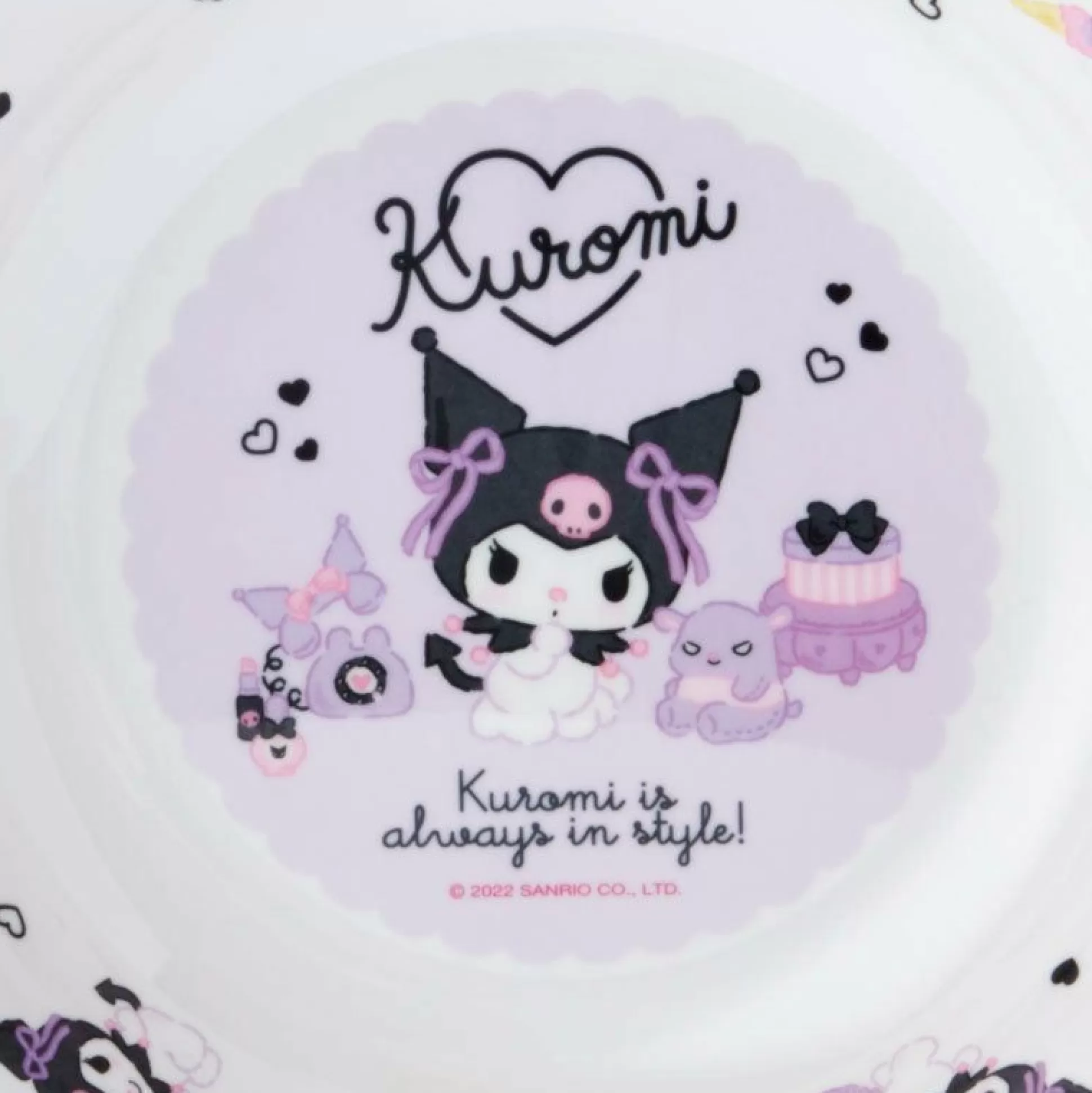 Kuromi Melamine Dish^Japan Original Clearance