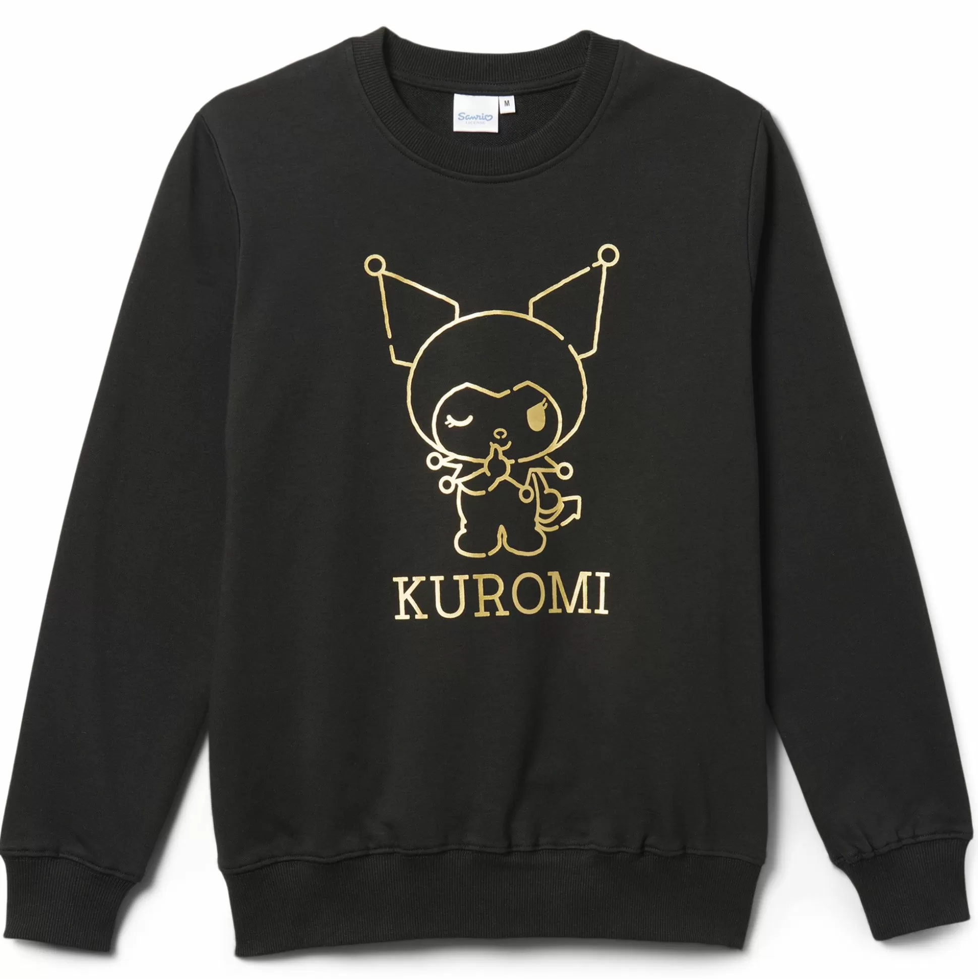 Kuromi Metallic Print Sweatshirt Black^Global License Store