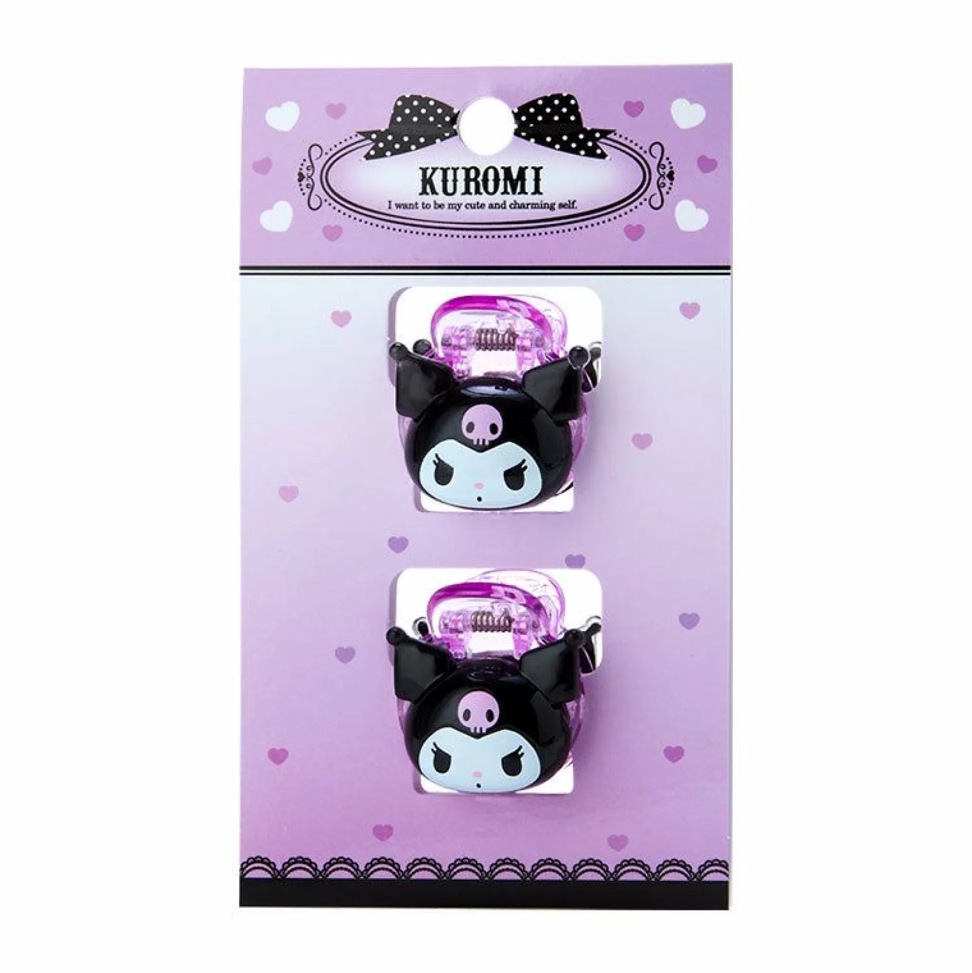 Kuromi Mini Hair Clip Set^Japan Original Store