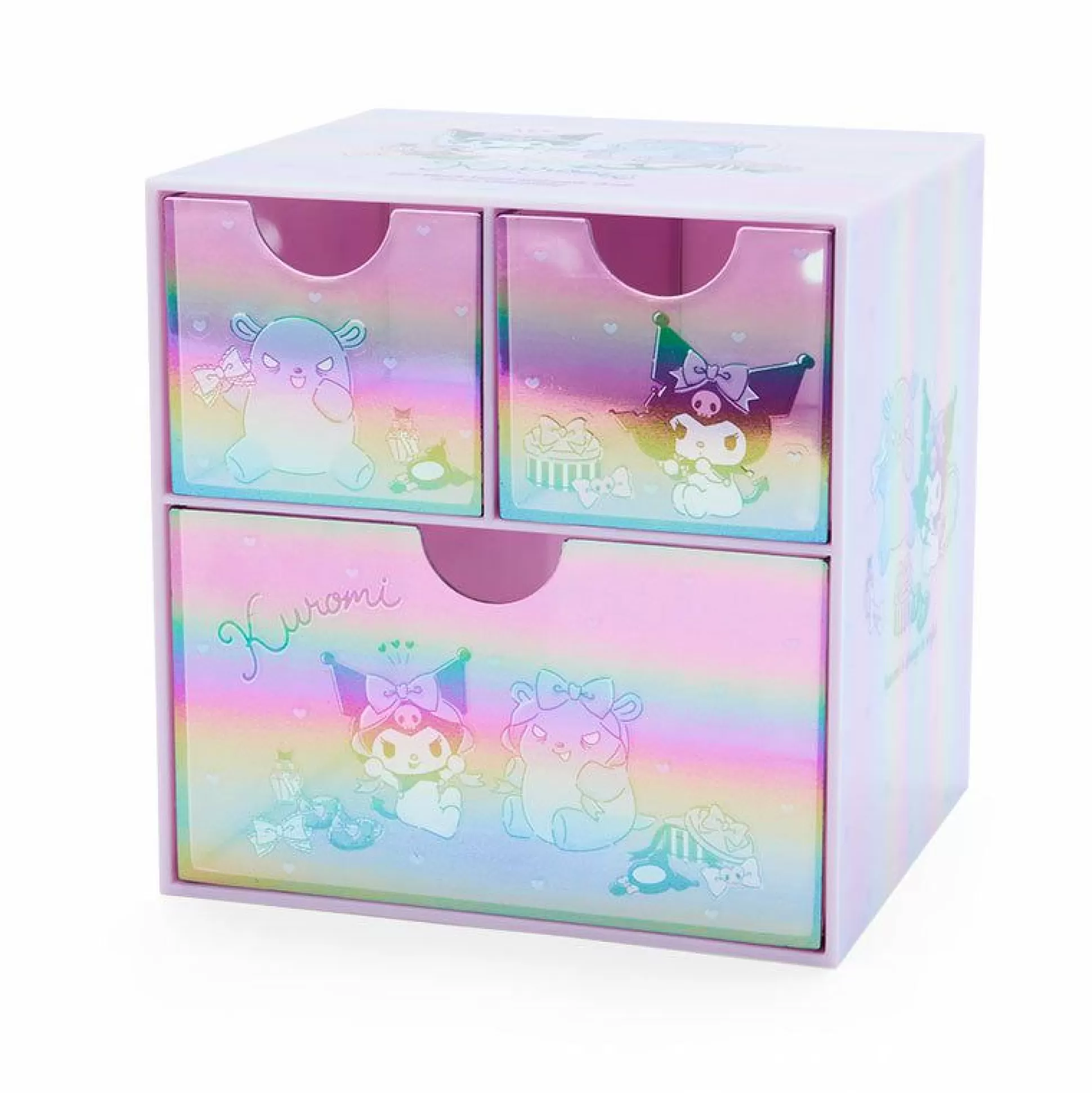 Kuromi Mini Storage Chest (Glossy Aurora Series)^Japan Original Cheap