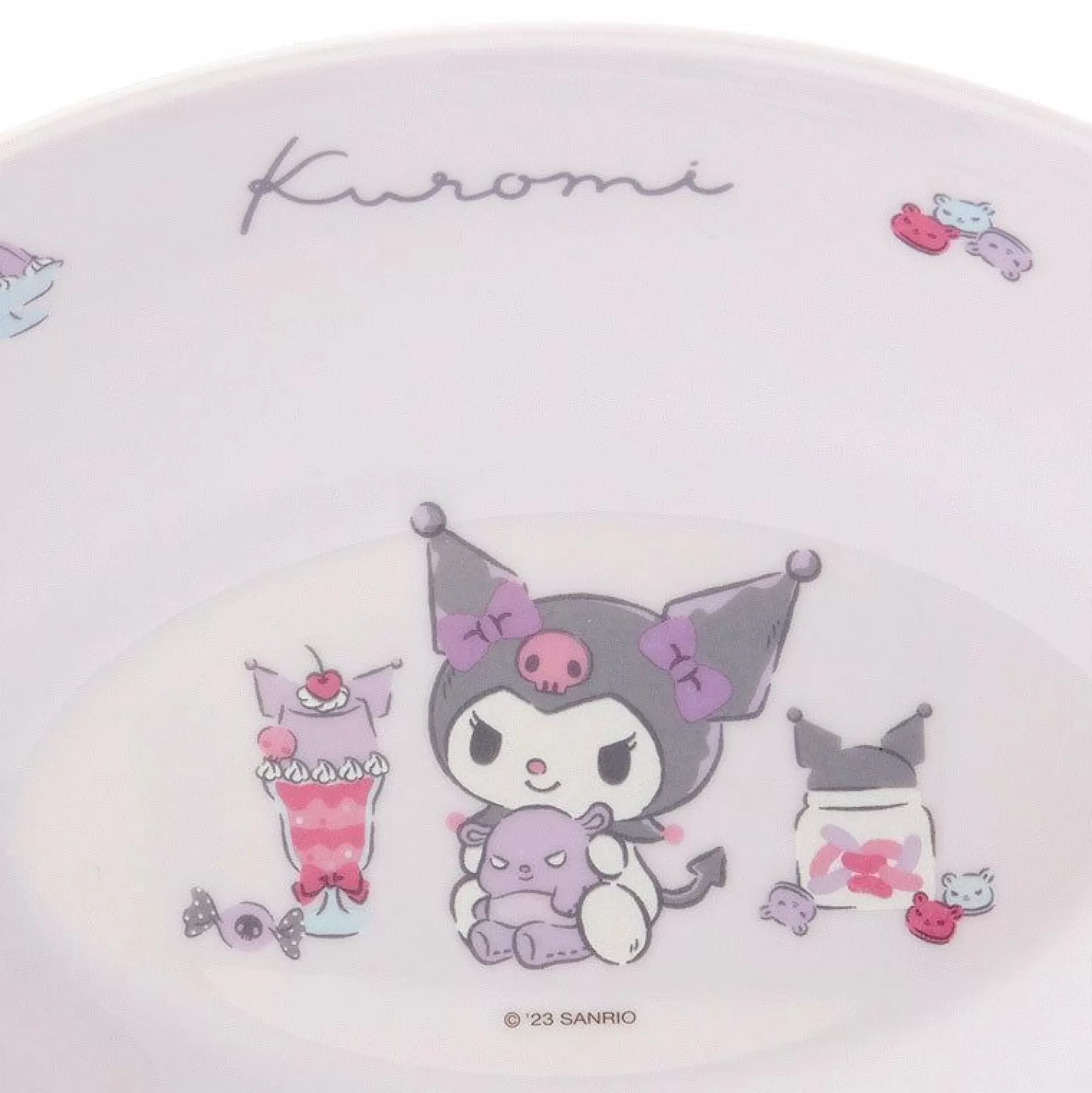 Kuromi Oval Melamine Plate^Japan Original Shop