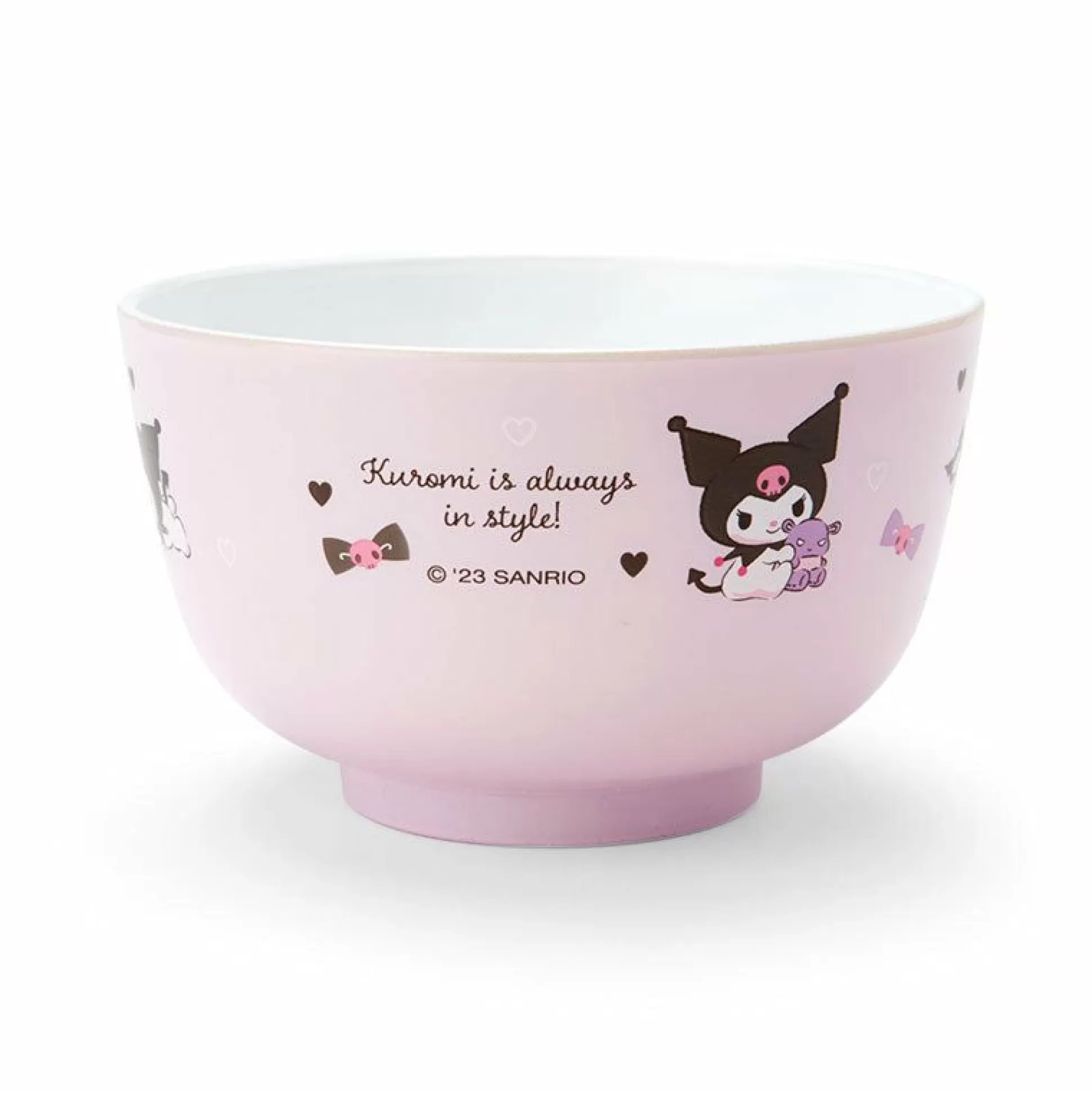 Kuromi Plastic Soup Bowl^Japan Original Best