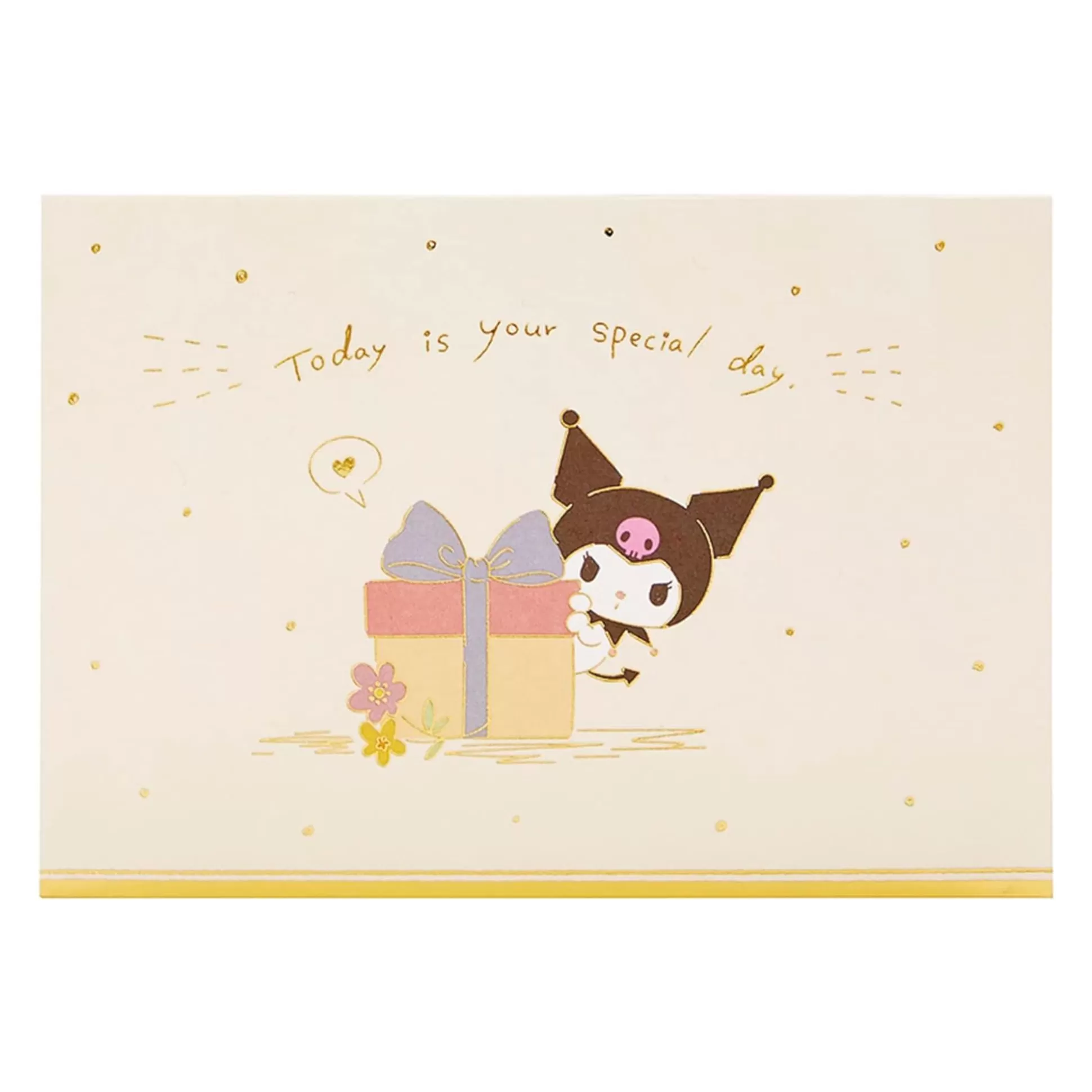 Kuromi Pop-Up Birthday Greeting Card^Japan Original Online