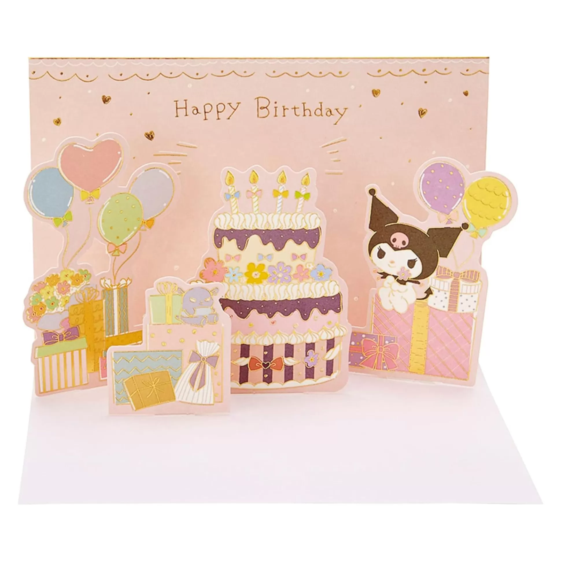 Kuromi Pop-Up Birthday Greeting Card^Japan Original Online