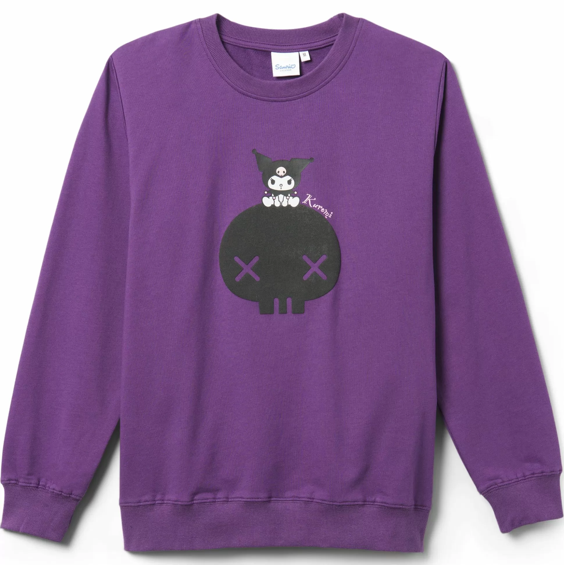 Kuromi Skull Print Sweatshirt Purple^Global License Cheap