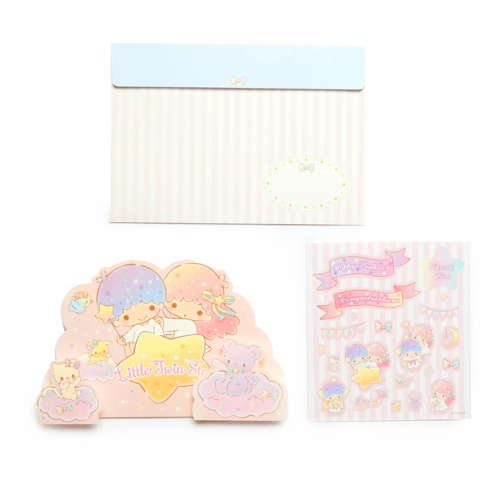 Littletwinstars Stickers And Greeting Card^Japan Original New