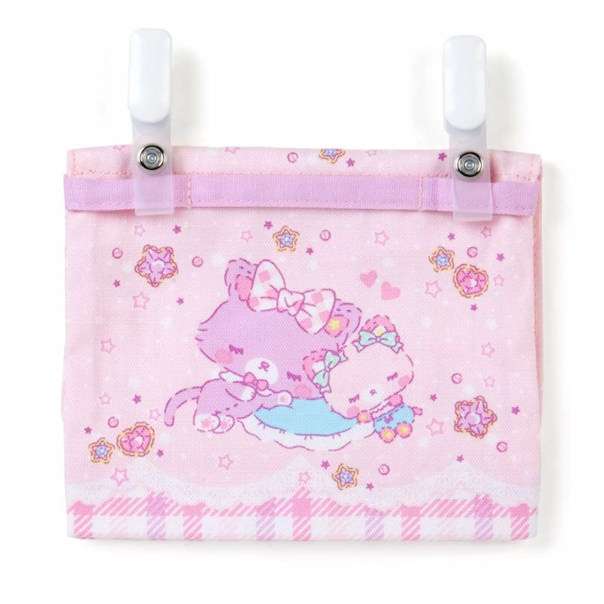 Mewkledreamy Belt Clip Pouch (Lilac Gingham Series)^Japan Original Cheap