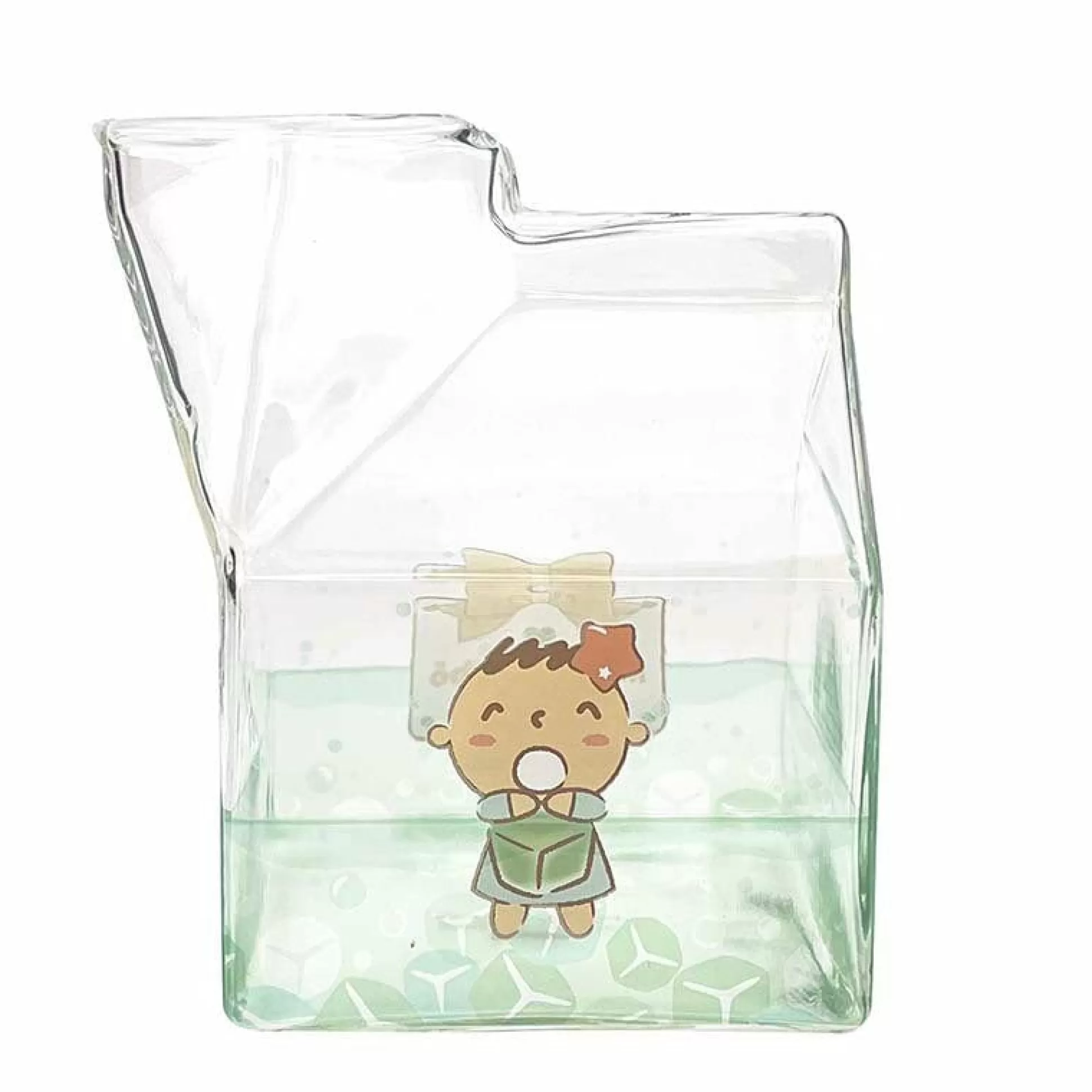 Minna No Tabo Kawaii Glass Milk Carton Cup^Global Original Fashion