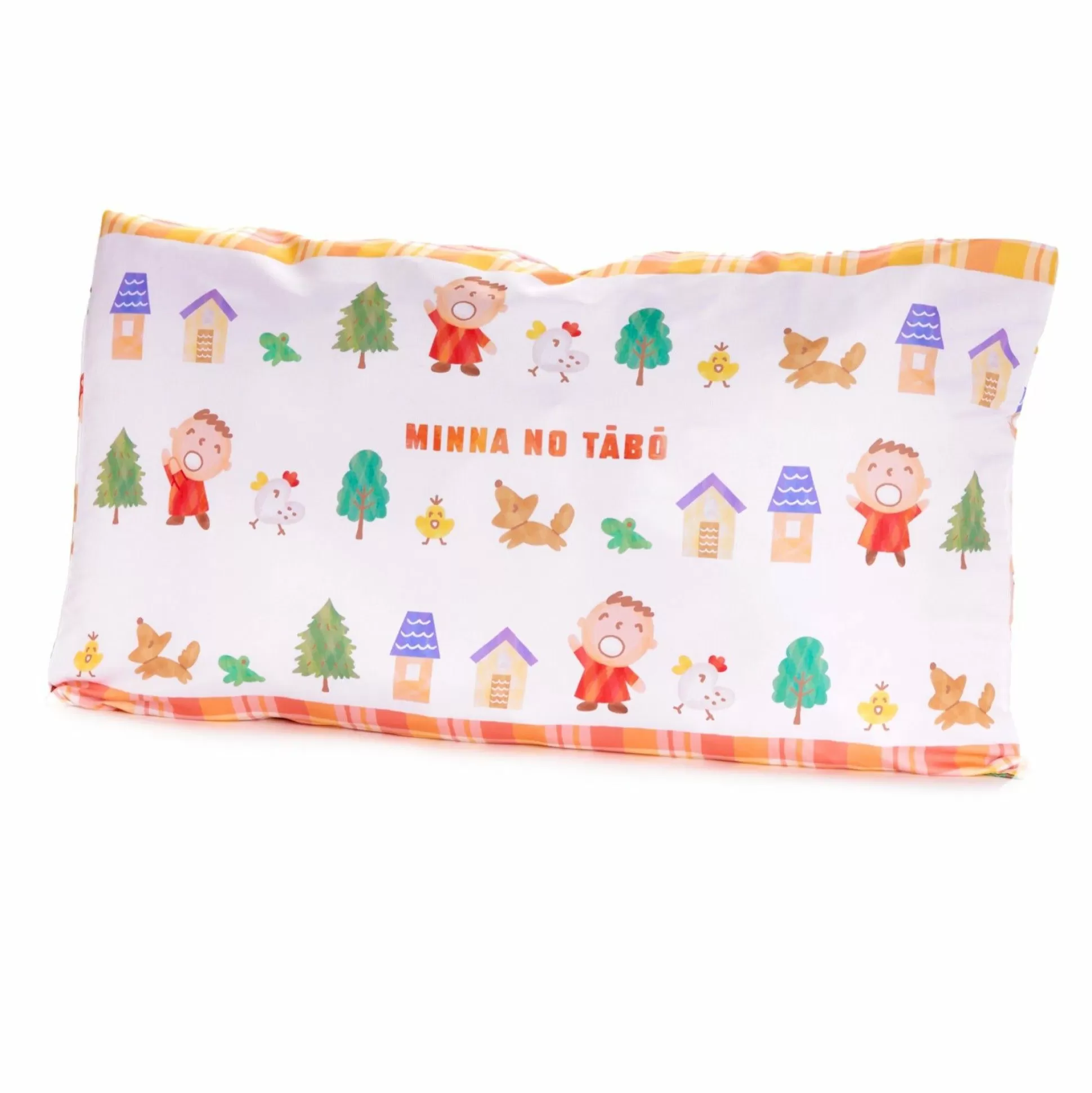 Minna No Tabo Pillowcase (Orange Plaid Series)^Global Original Hot