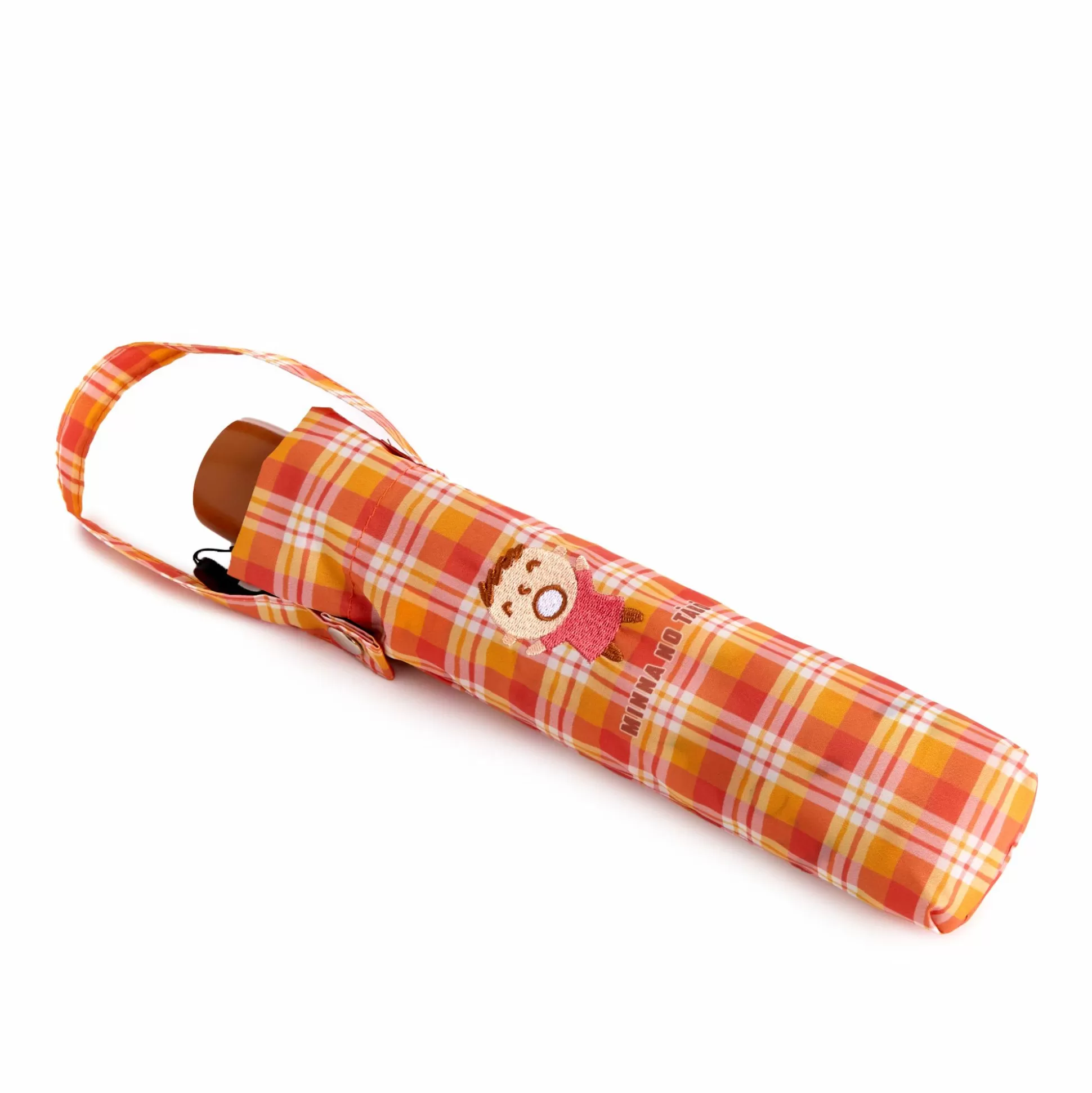 Minna No Tabo Travel Umbrella (Orange Plaid Series)^Global Original Cheap