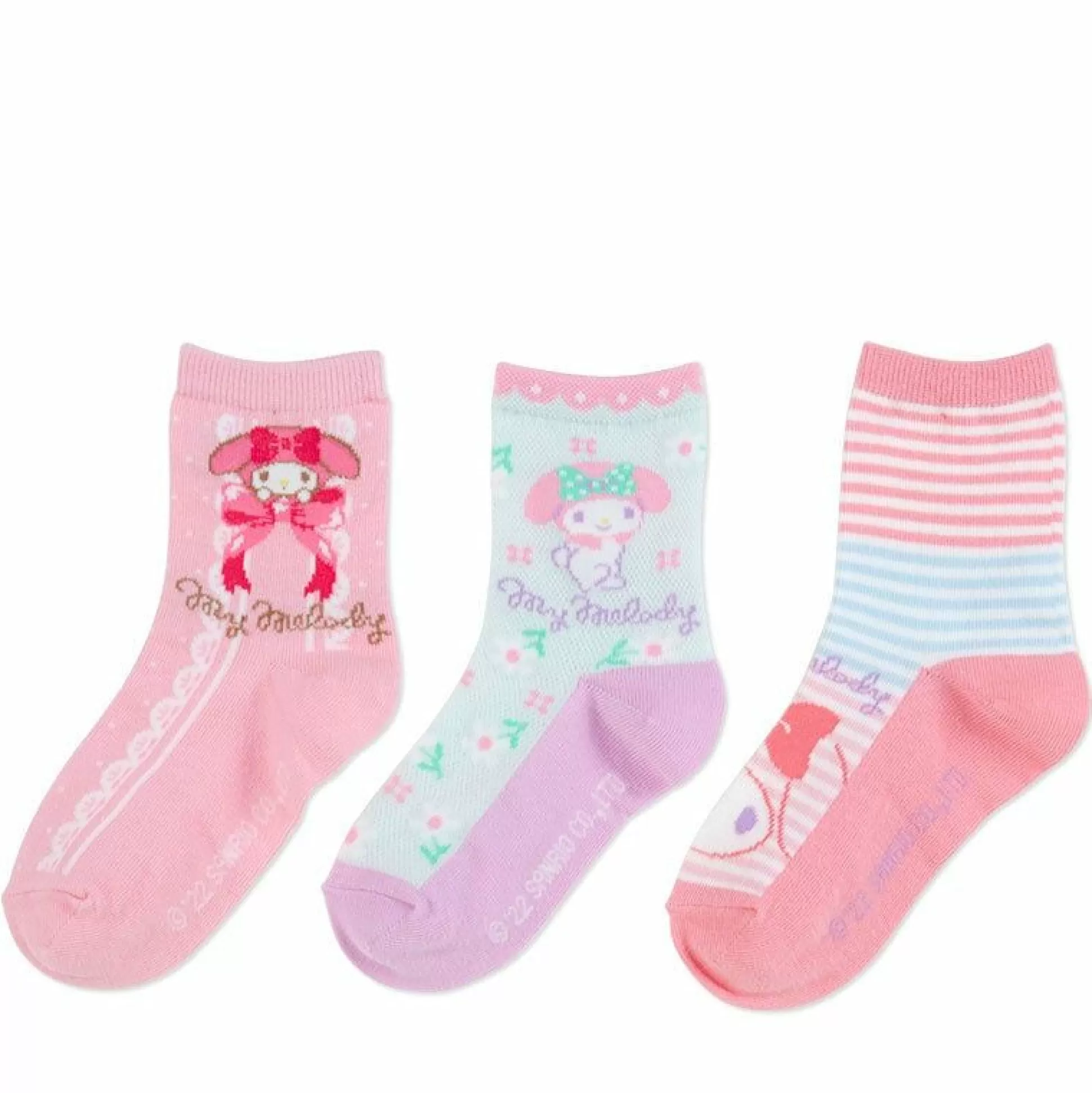 My Melody 3-Pair Kids Crew Sock Set^Japan Original Cheap