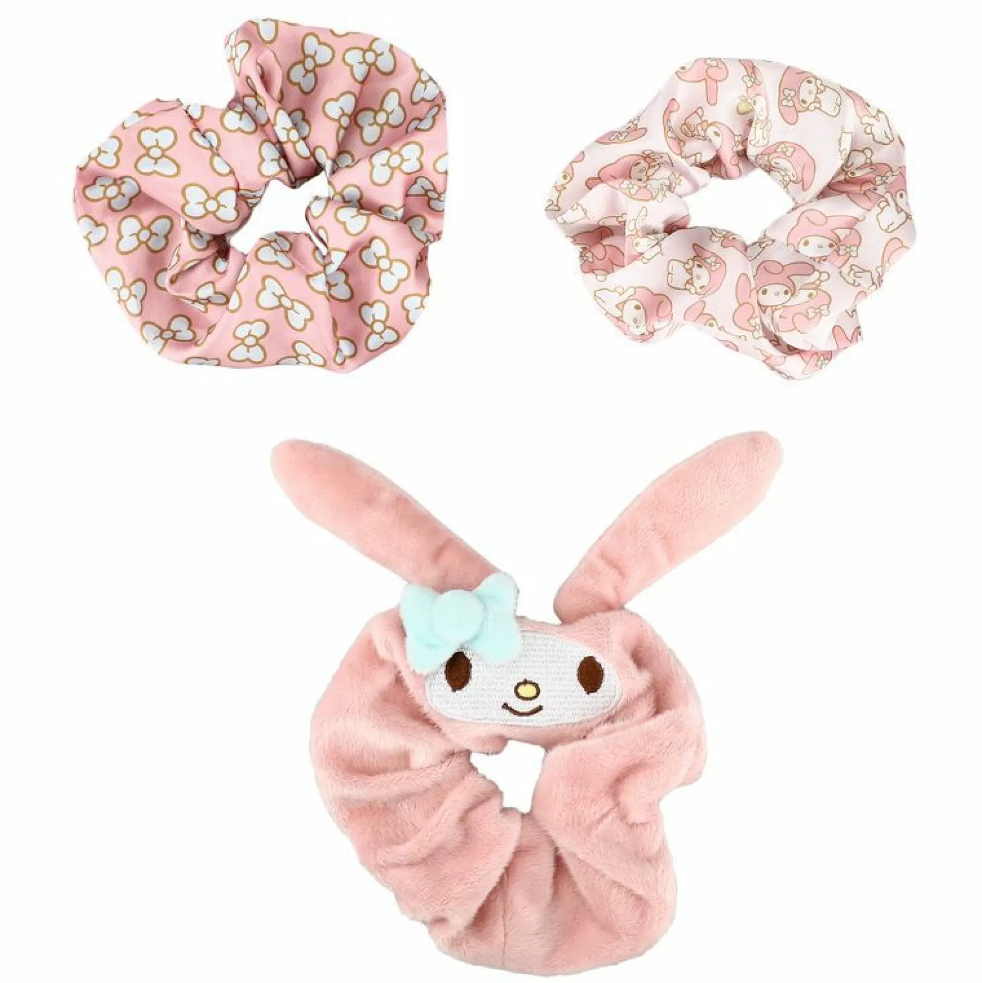 My Melody 3-Piece Scrunchie Set^BIOWORLD Outlet