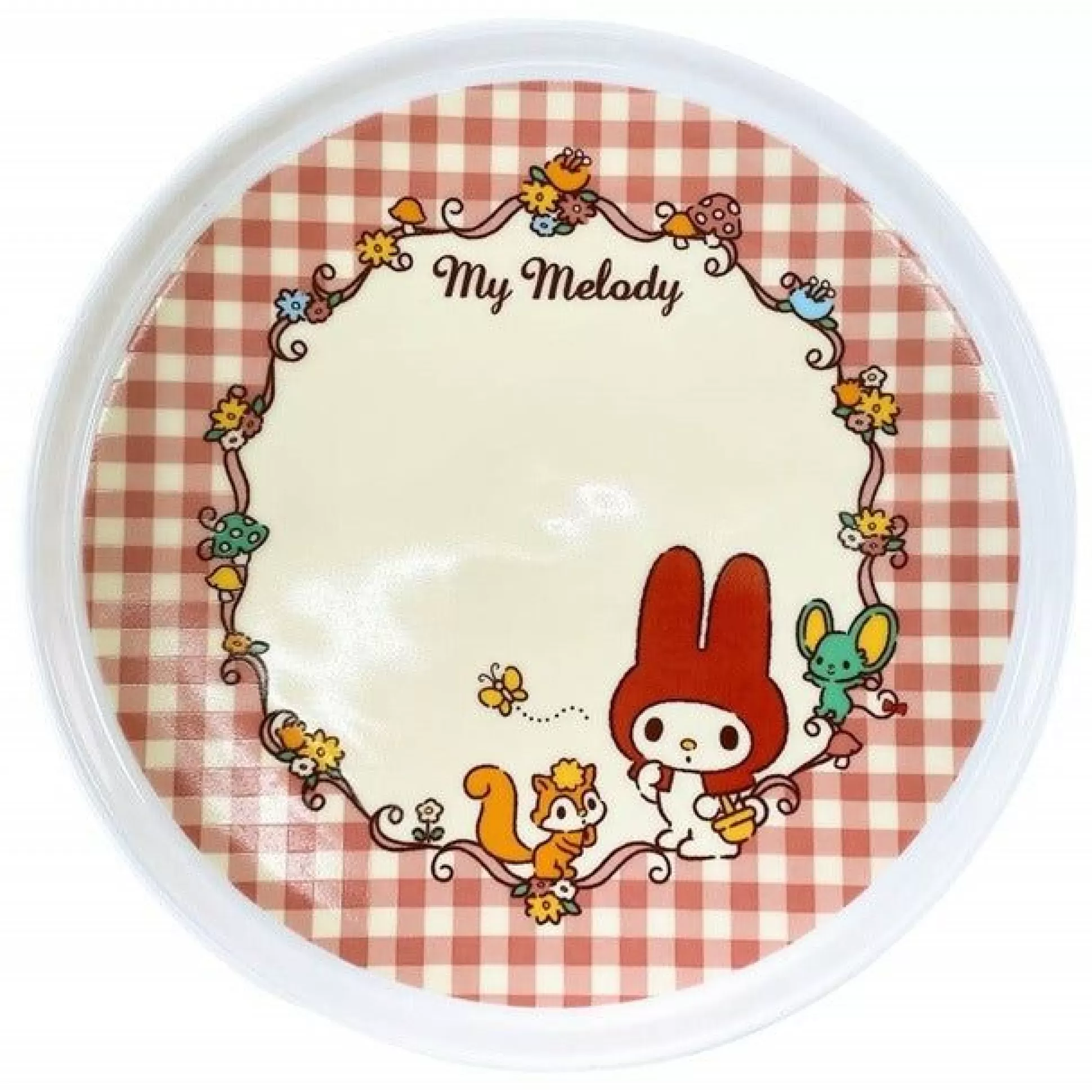 My Melody Ceramic Plate (Red Classic Gingham Series)^Global Original Outlet