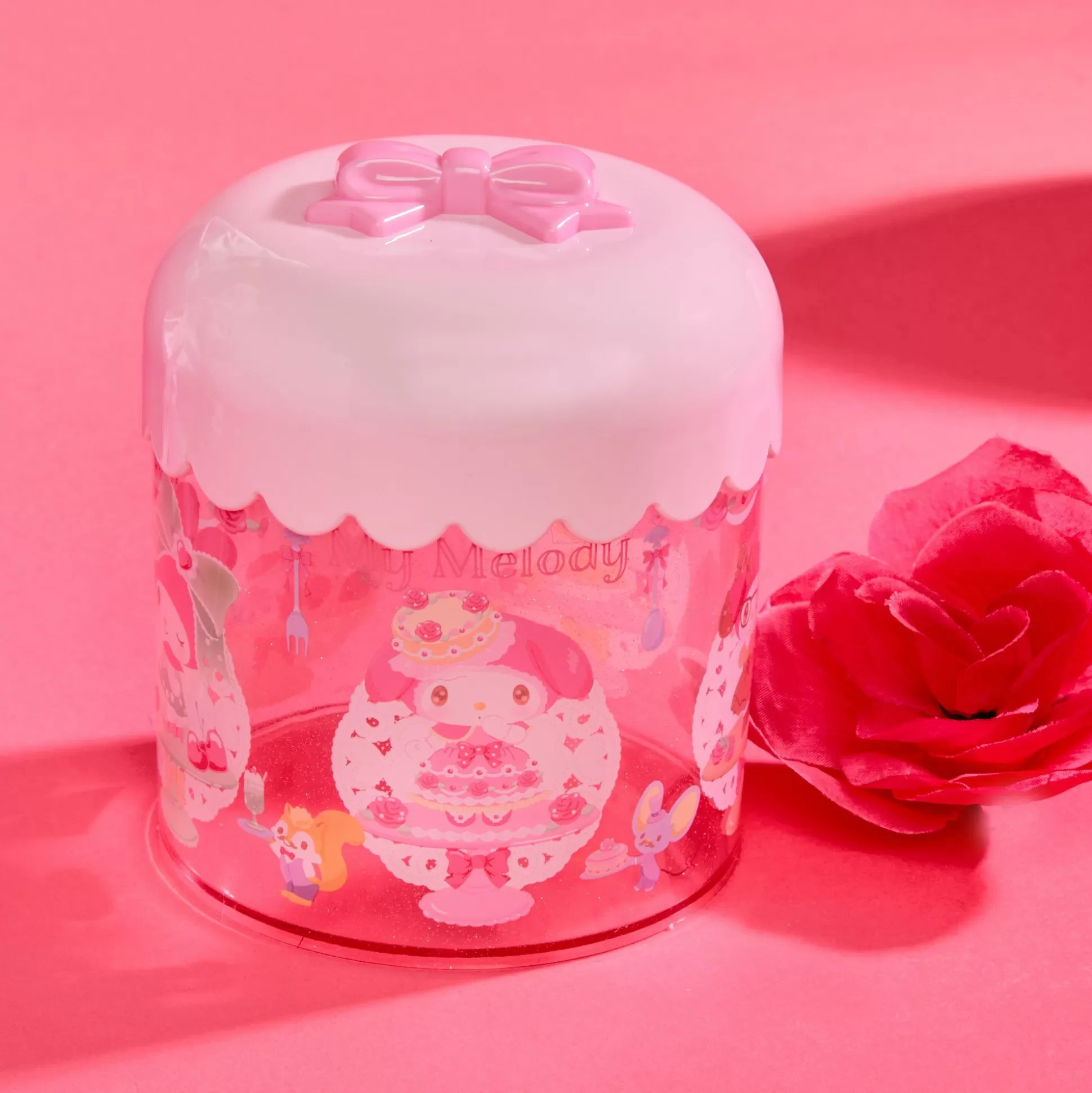 My Melody Clear Canister (Sweet Lookbook Series)^Japan Original Clearance