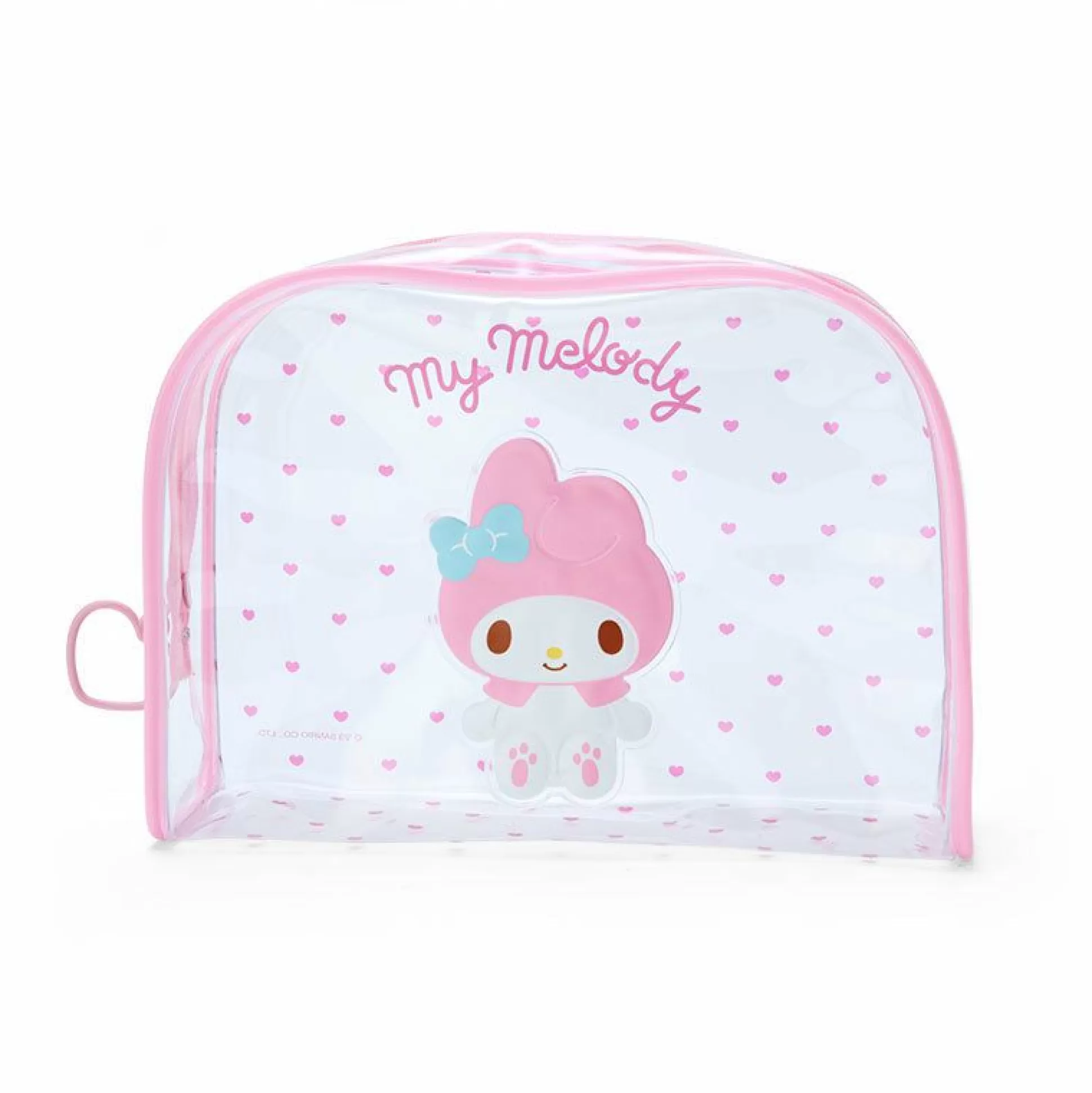 My Melody Clear Hearts Zipper Pouch^Japan Original New