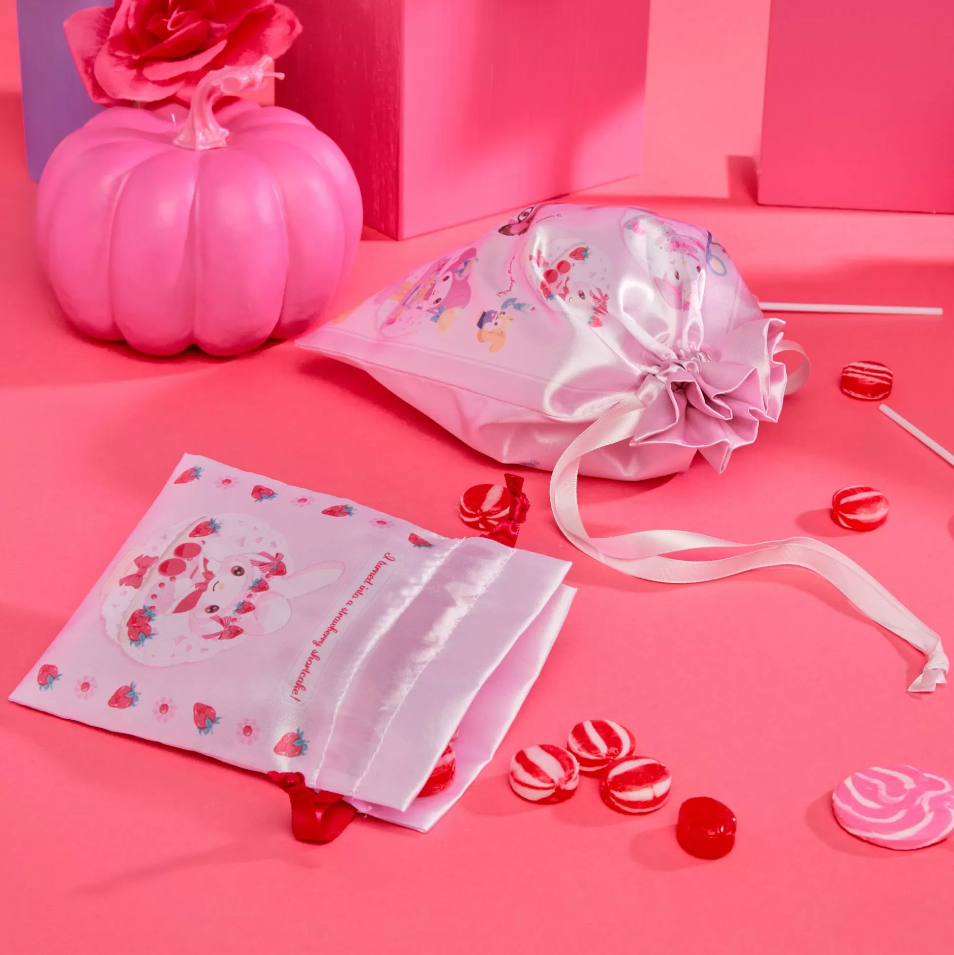 My Melody Drawstring Bag Set (Sweet Lookbook Series)^Japan Original Shop