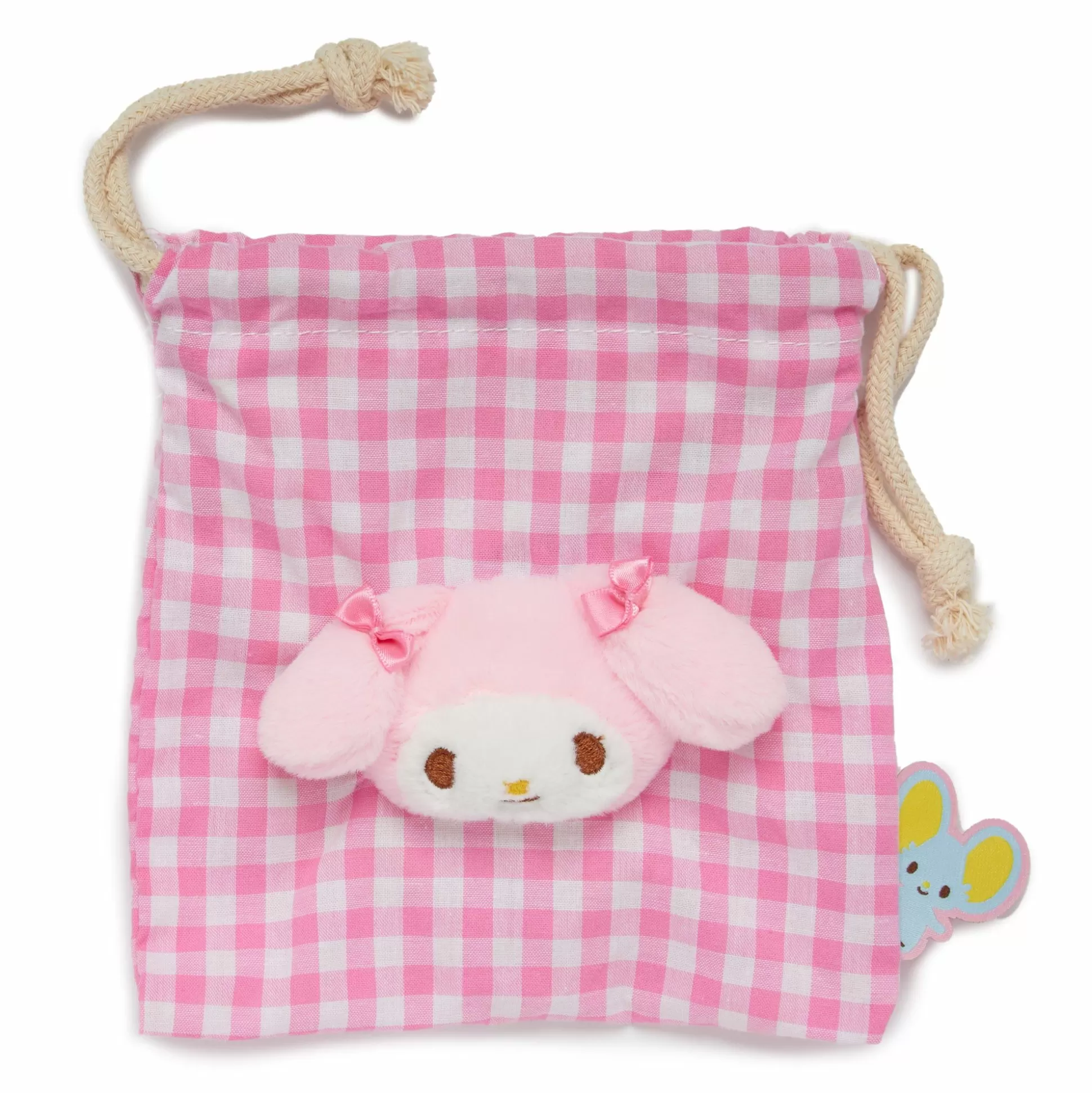 My Melody Drawstring Pouch (Gingham Cafe Series)^NAKAJIMA CORPORATION Fashion