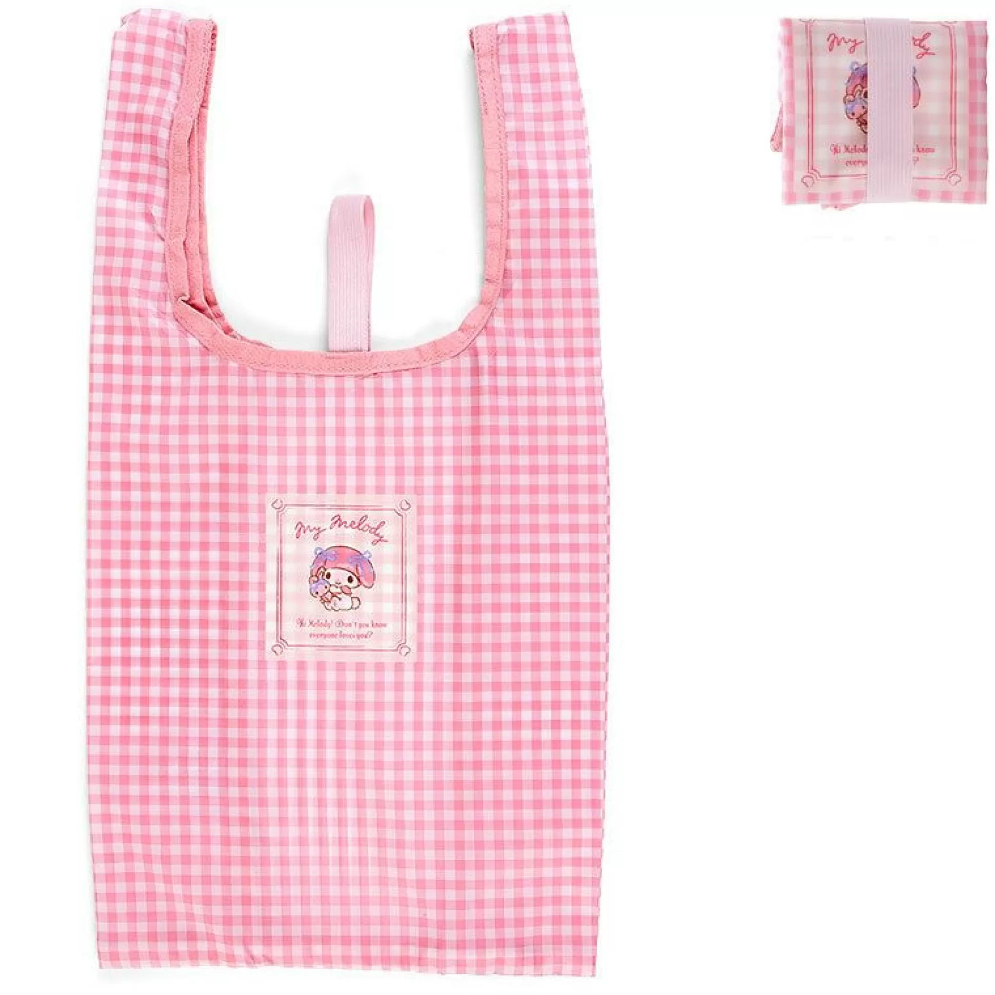 My Melody Gingham Reusable Tote Bag^Japan Original Hot