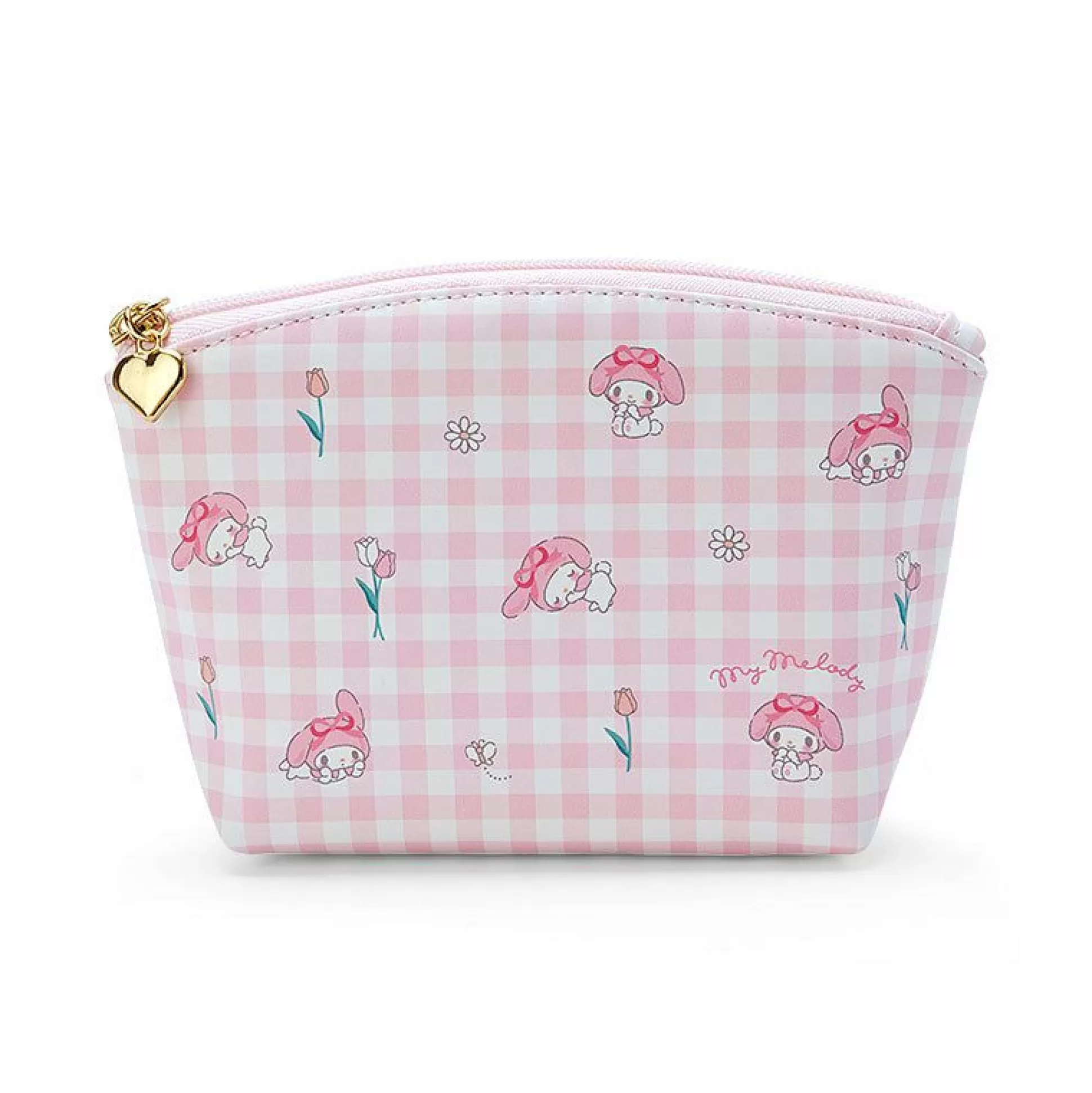 My Melody Gingham Zipper Pouch^Japan Original Outlet