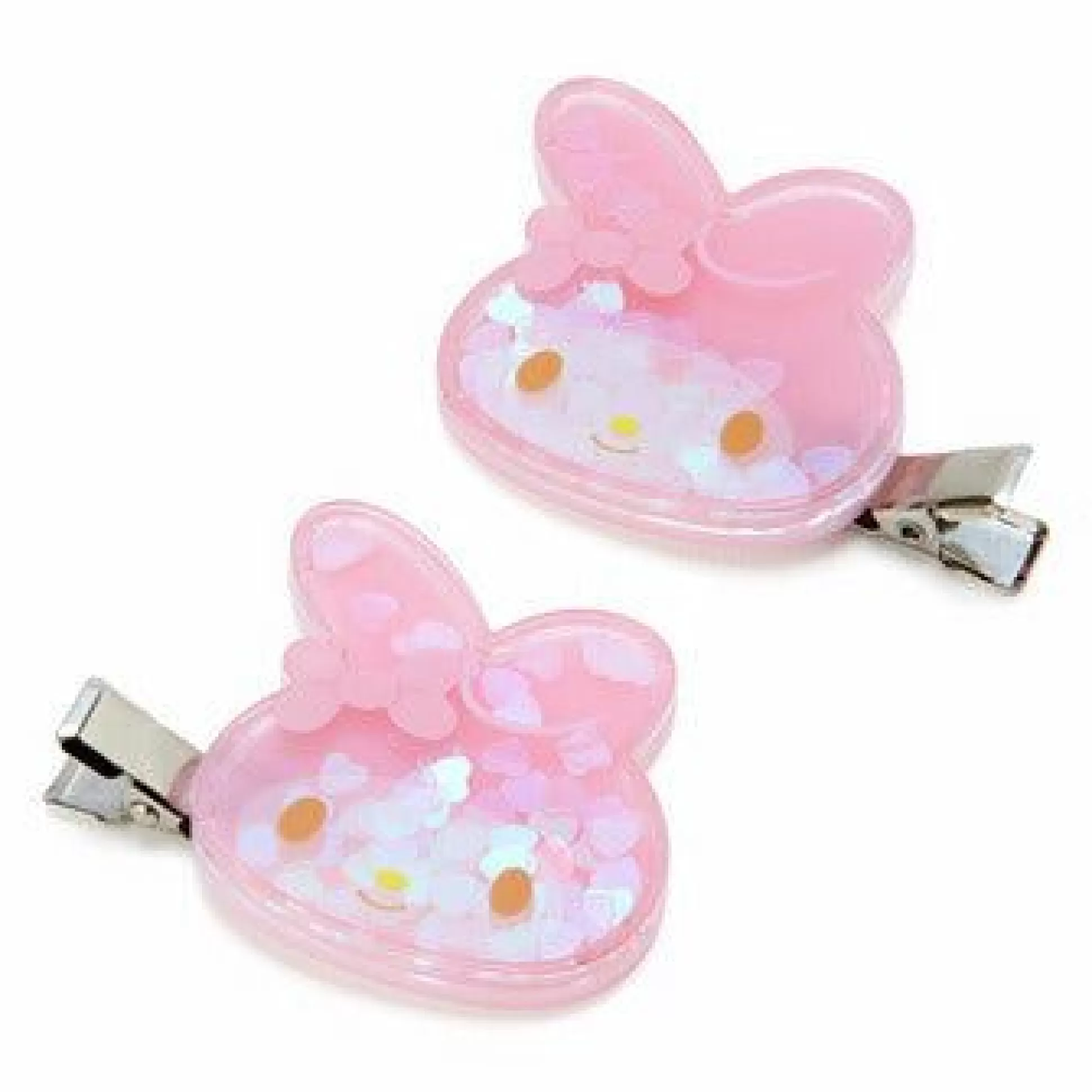 My Melody Holographic Confetti Hair Clips^Japan Original Fashion