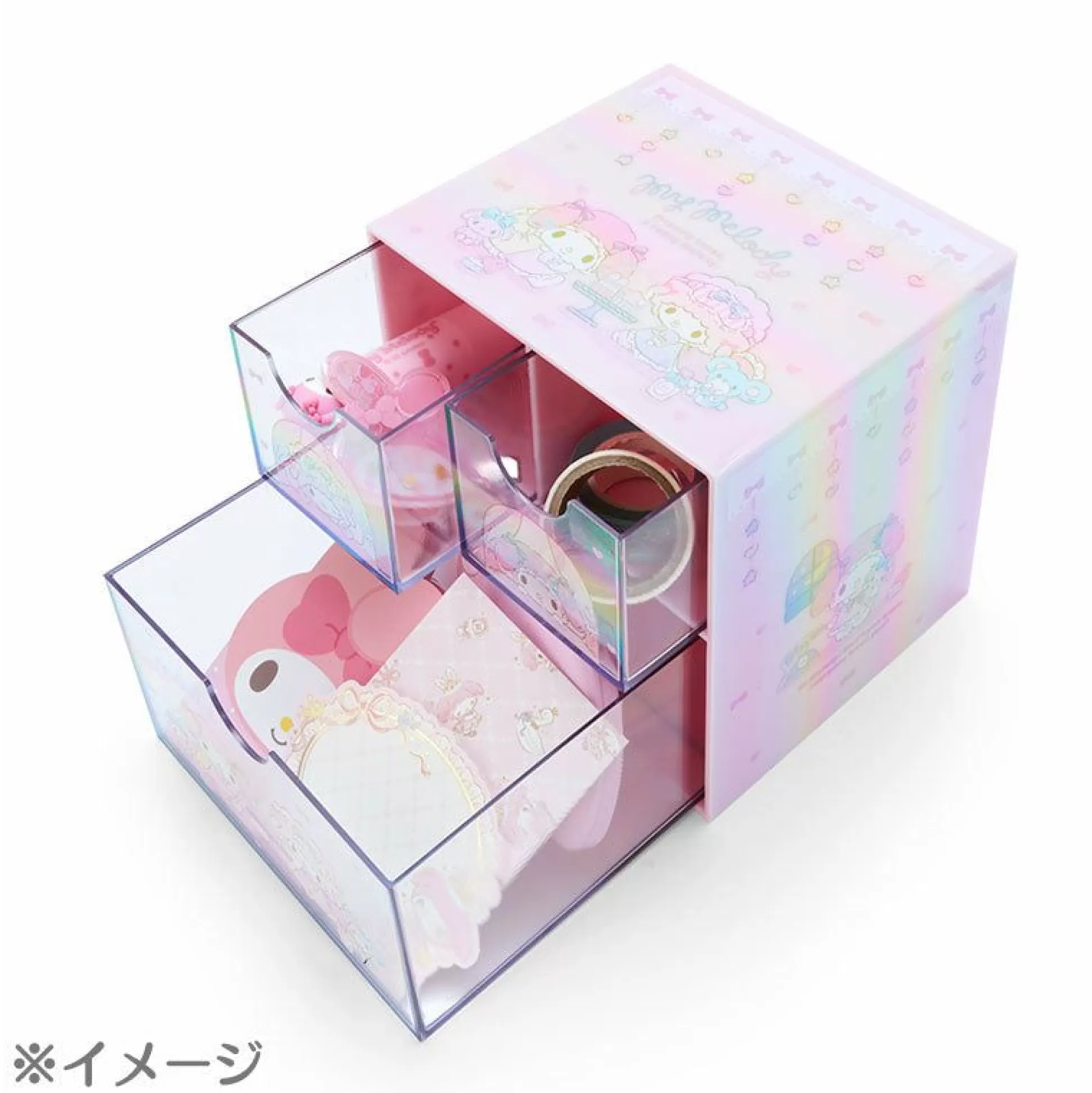 My Melody Mini Storage Chest (Glossy Aurora Series)^Japan Original Cheap