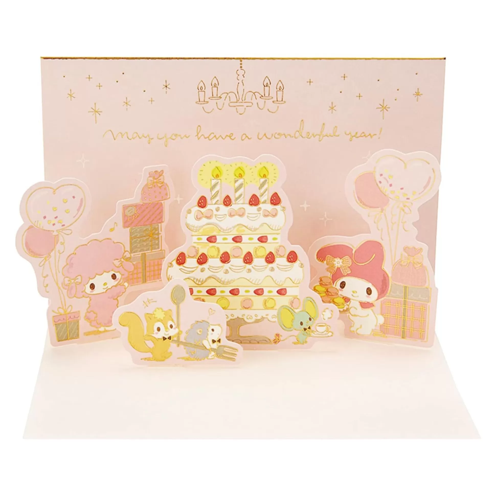 My Melody Pop-Up Birthday Greeting Card^Japan Original Best