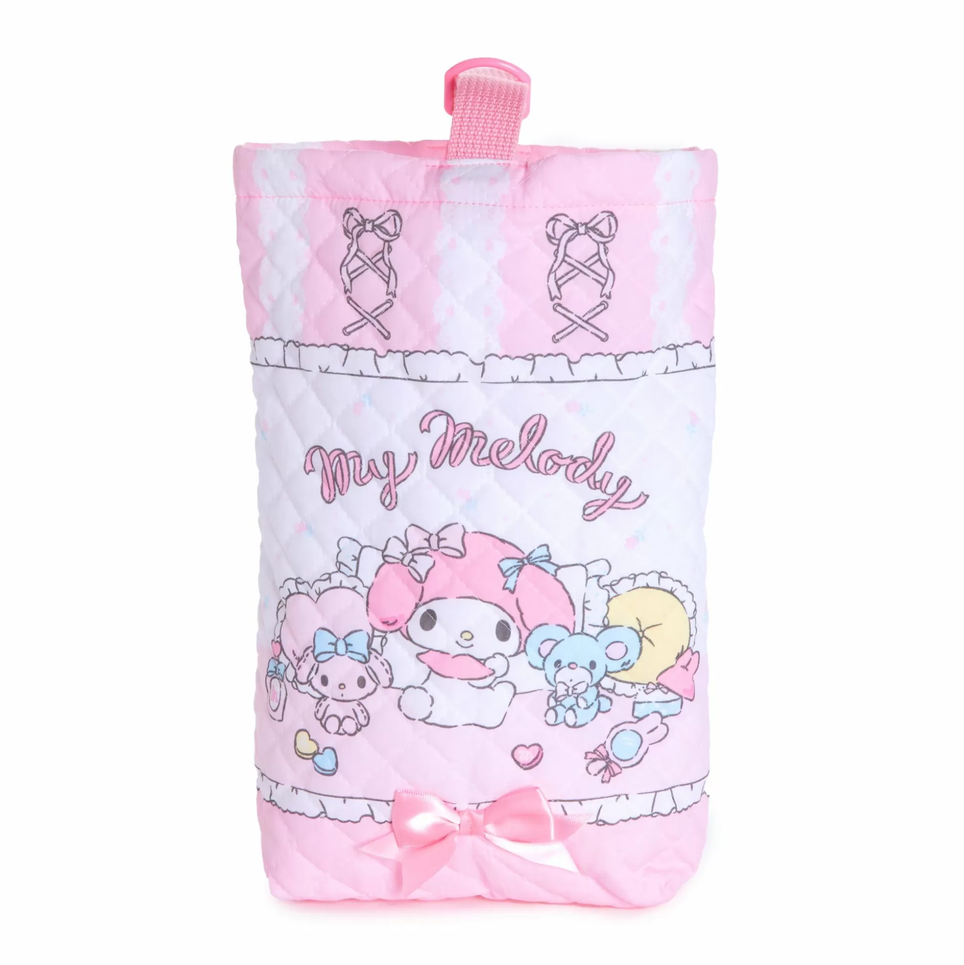 My Melody Quilted Small Travel Bag (Frills & Lace Series)^Japan Original Fashion