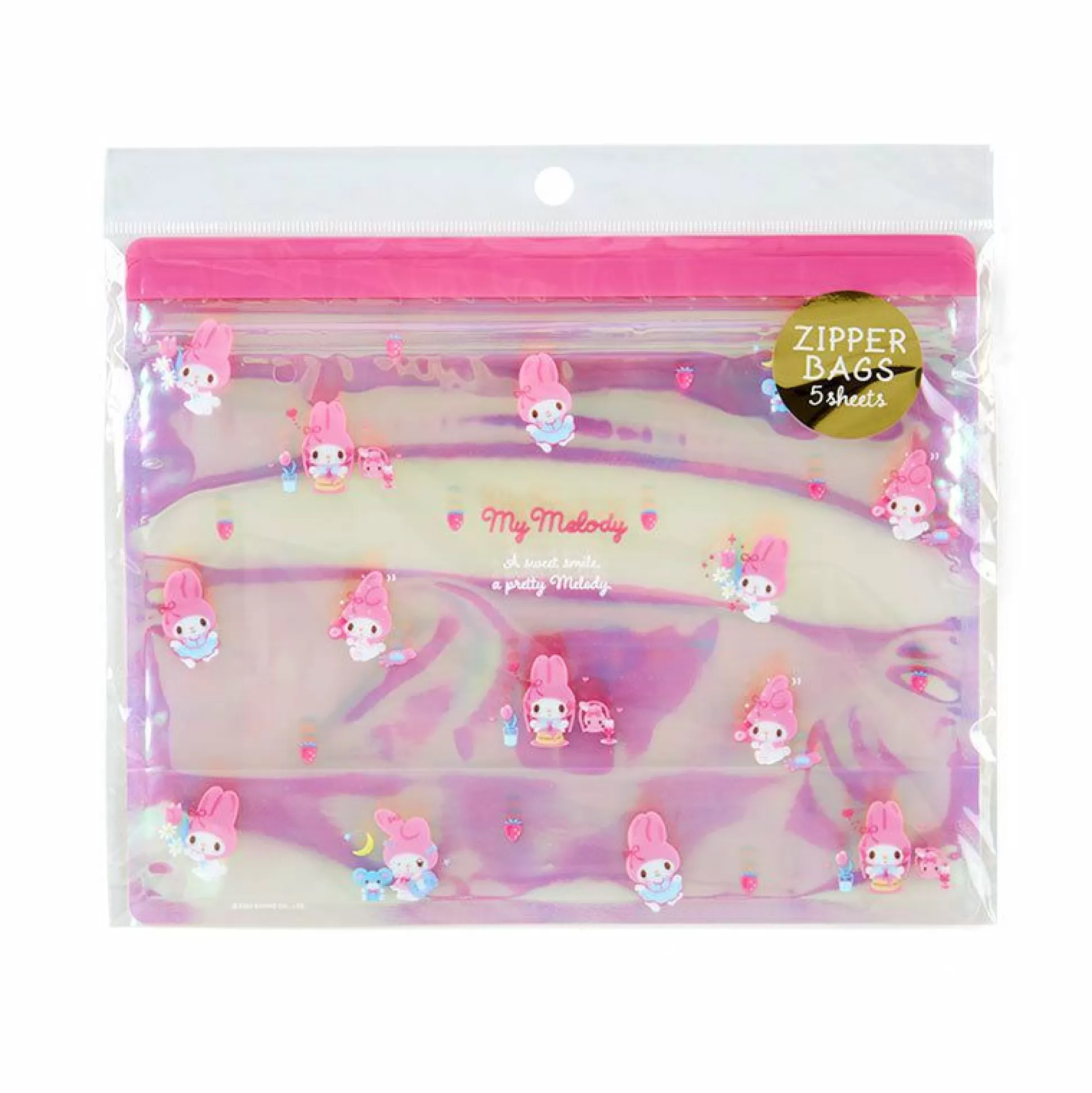 My Melody Reusable Storage Bags (Glossy Aurora Series)^Japan Original Outlet