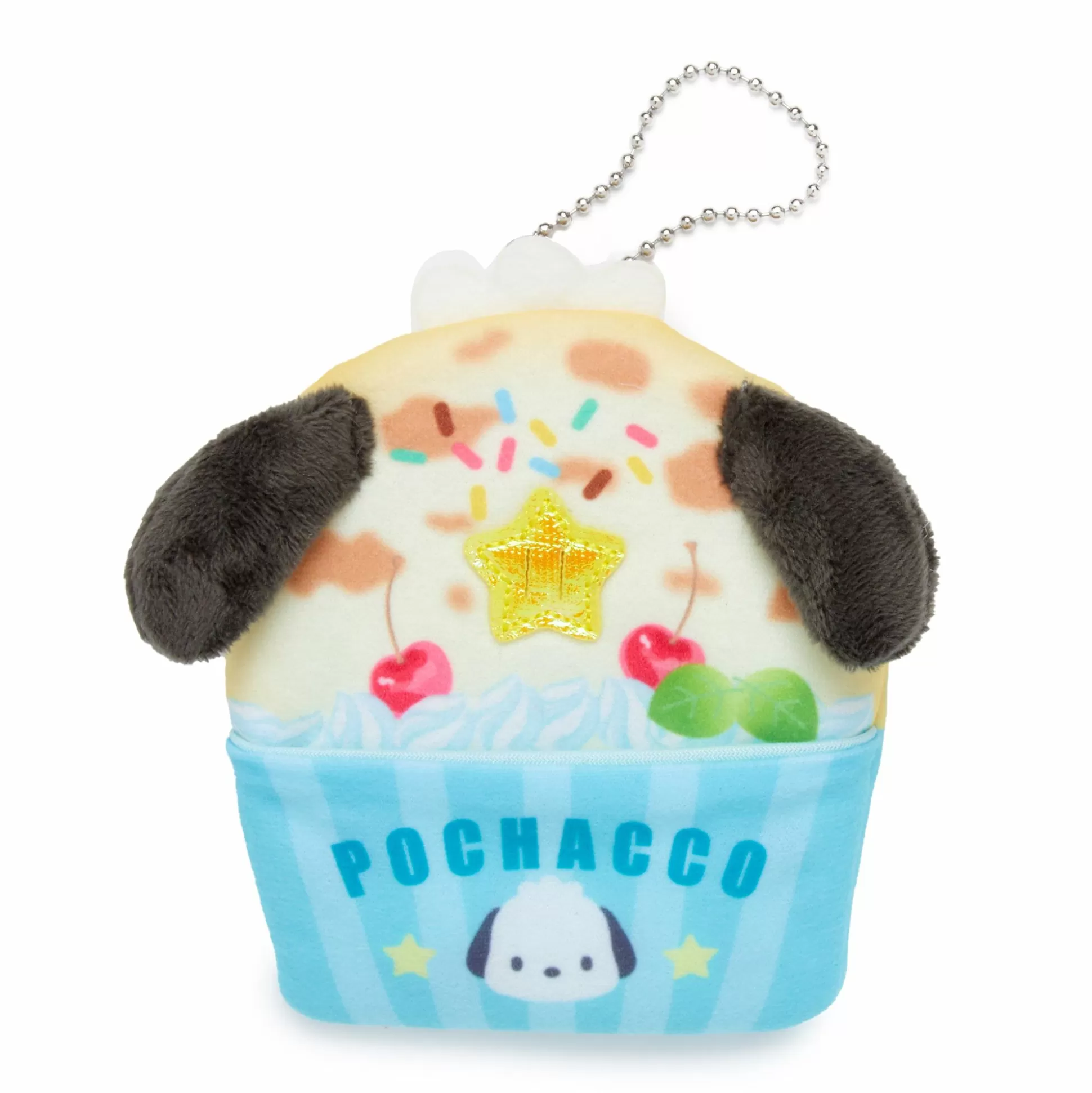 Pochacco Cupcake Keychain (Pocket Pals Series)^Japan Original New