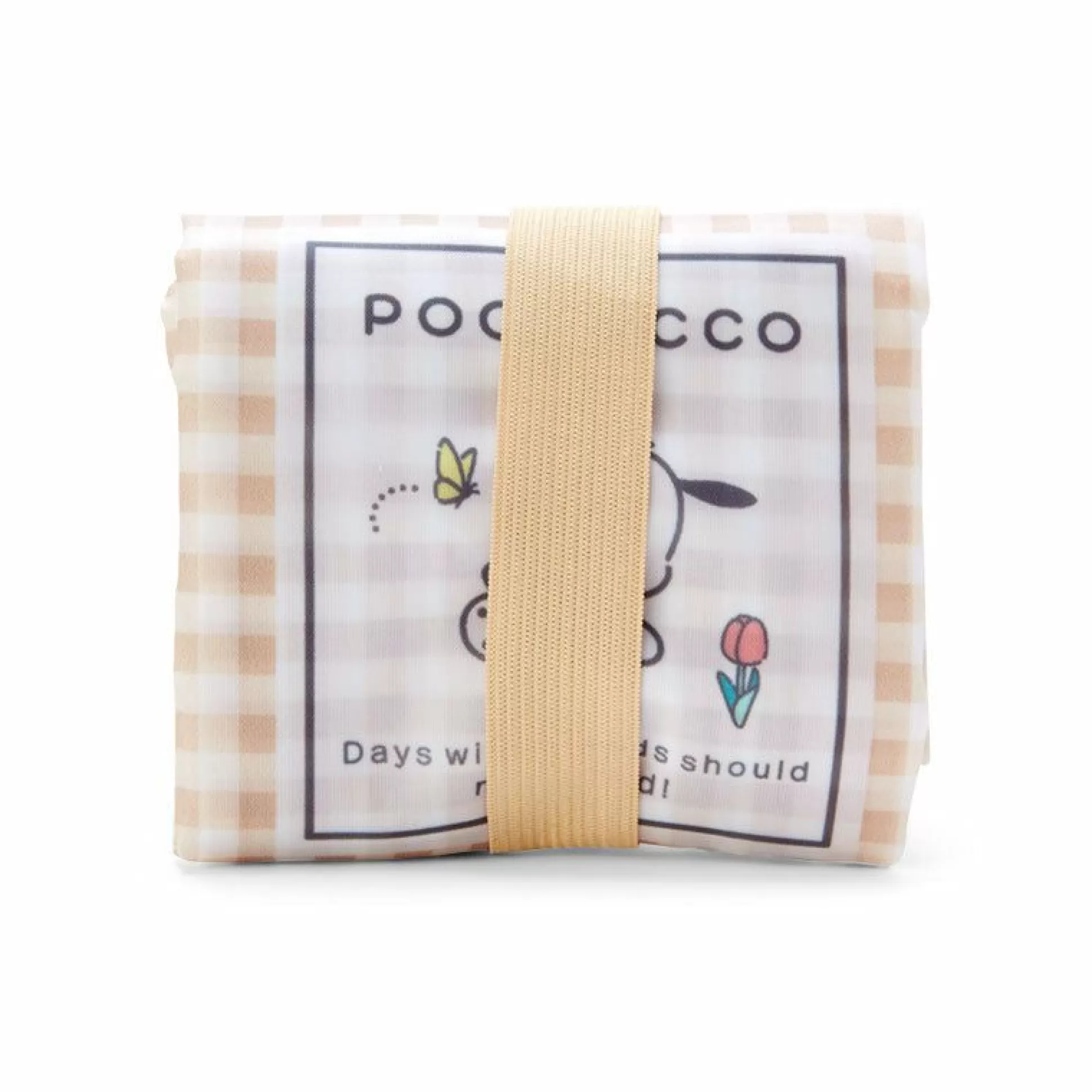 Pochacco Gingham Reusable Tote Bag^Japan Original Cheap