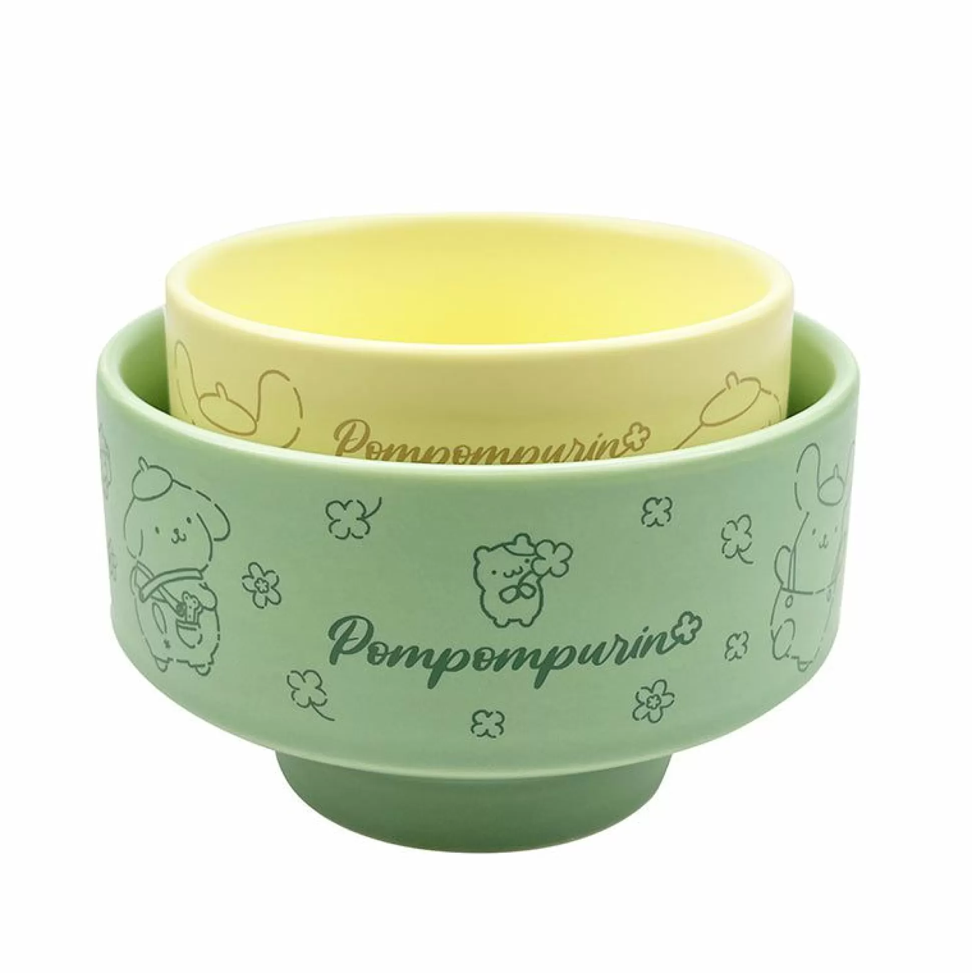 Pompompurin 2-Piece Ceramic Bowl Set (Lucky Clover Series)^Global Original Best Sale