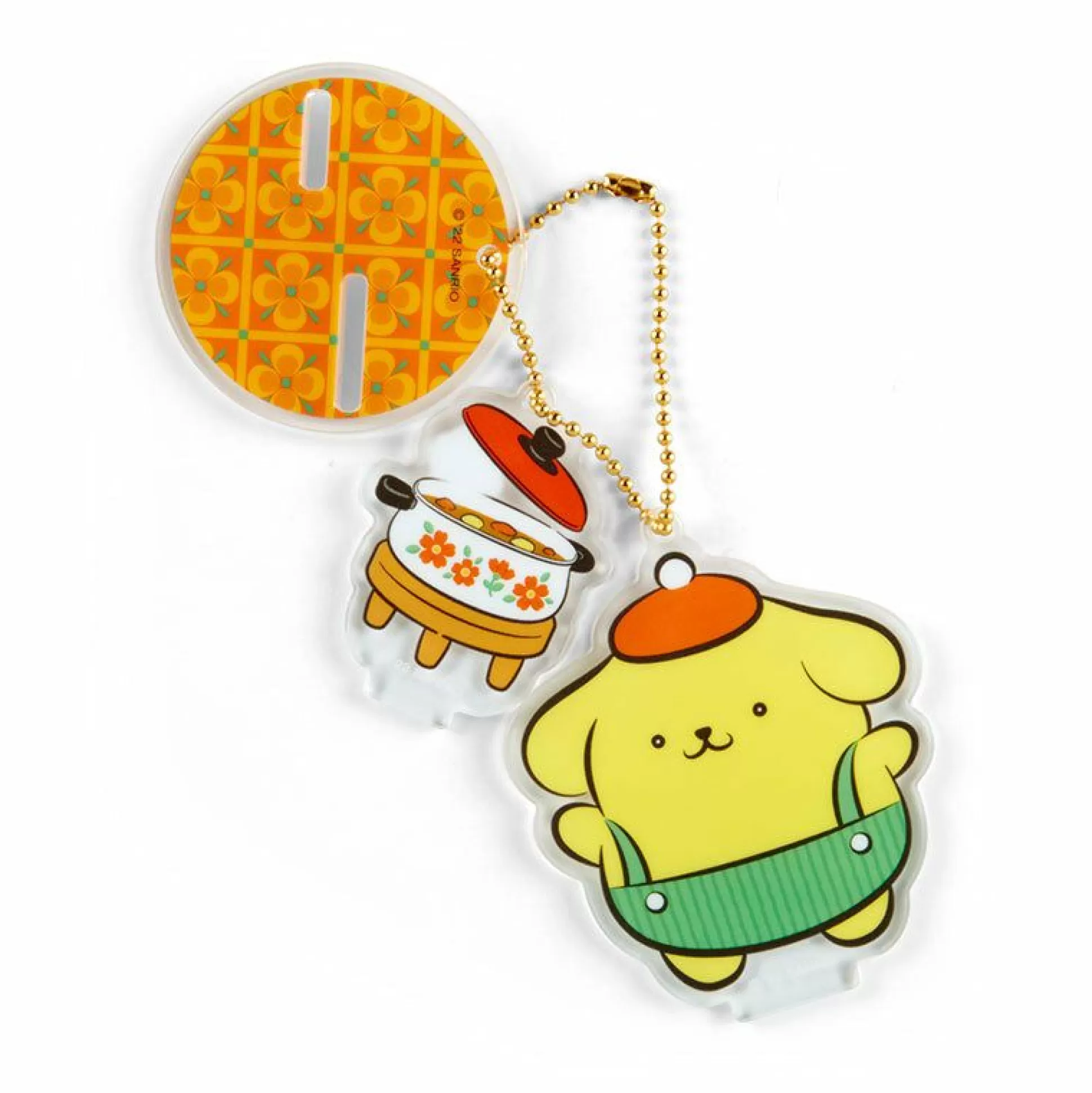 Pompompurin Acrylic Keychain And Stand (Retro Room Series)^* Fashion