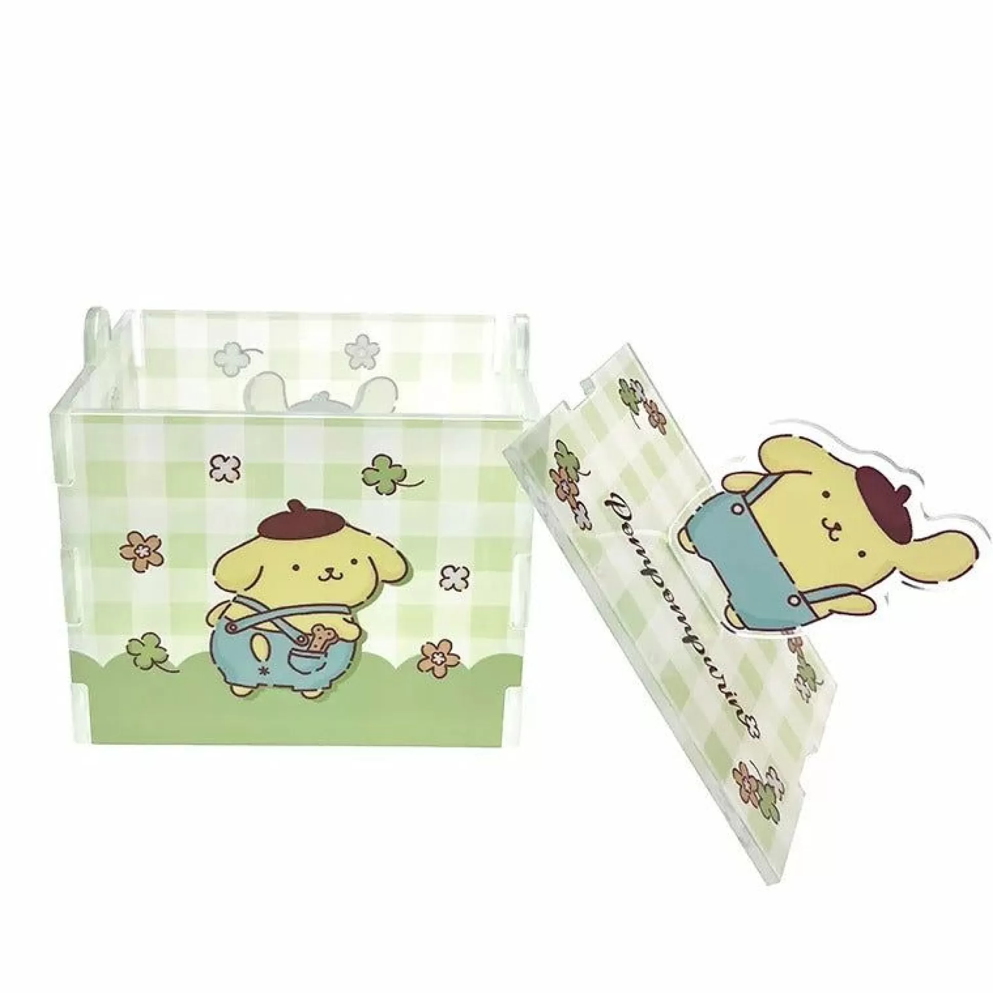 Pompompurin Acrylic Storage Case (Lucky Clover Series)^Global Original Shop