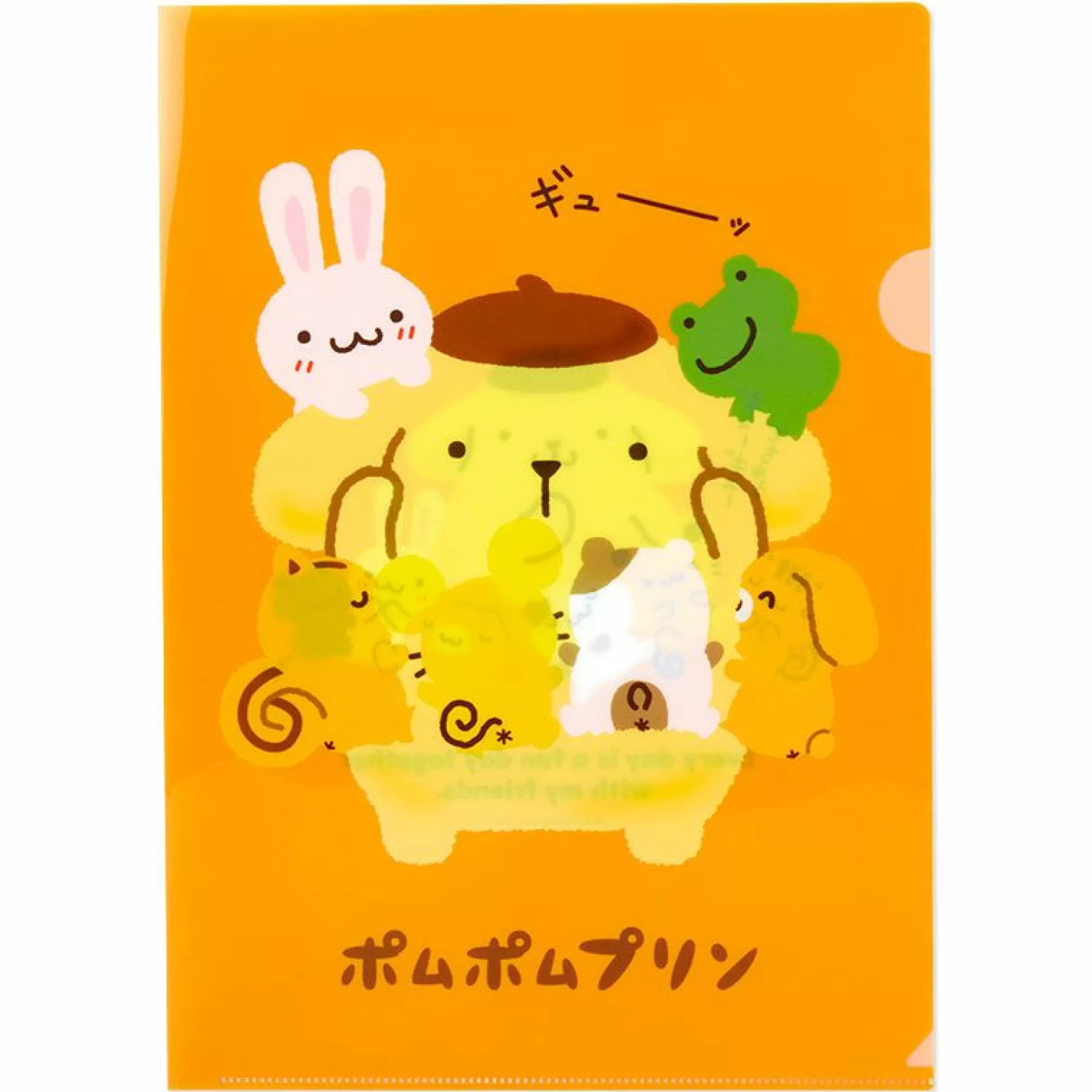 Pompompurin Clear File Folder Set Of 3 (Team Pudding Series)^Japan Original Clearance