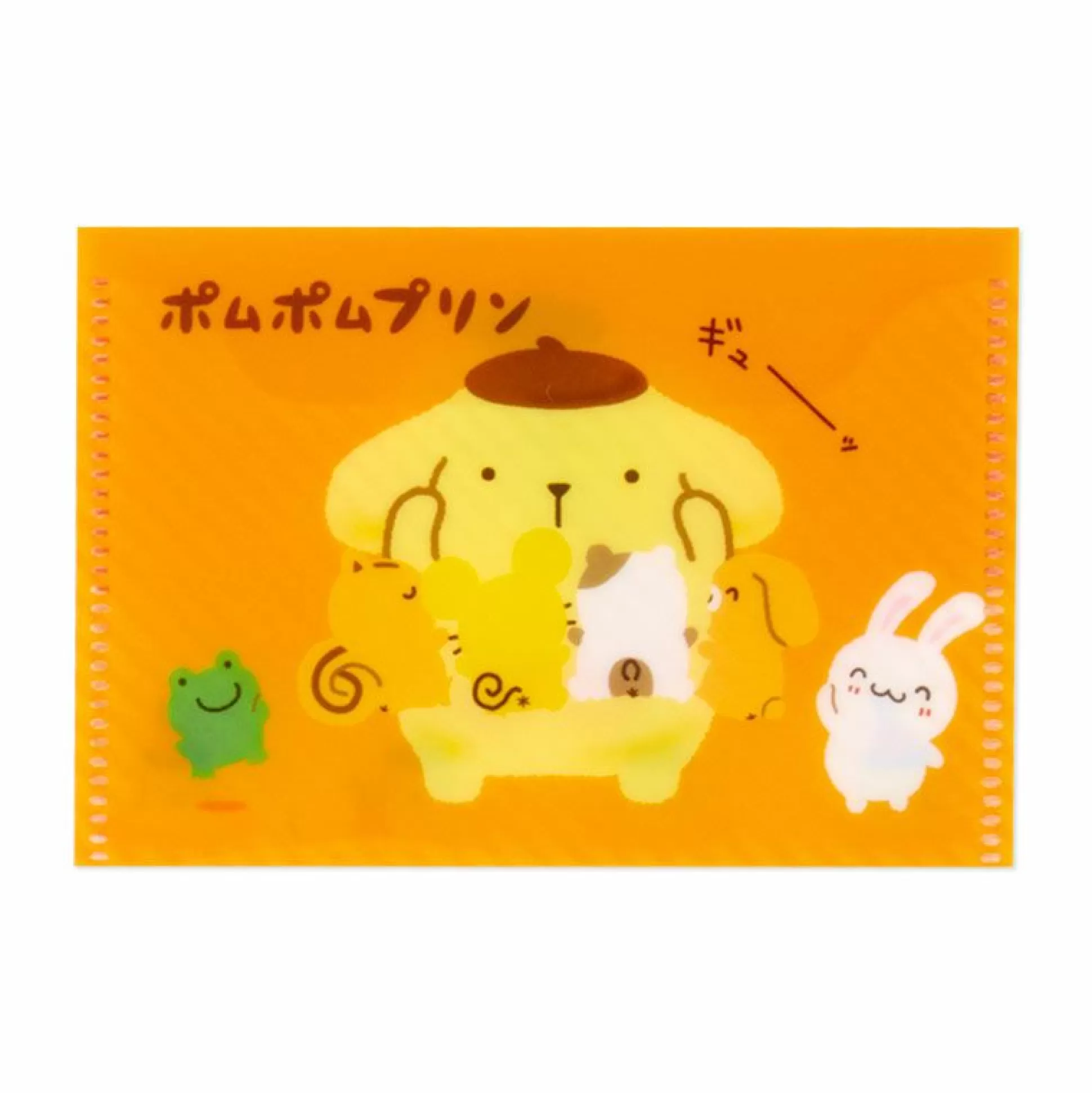 Pompompurin Clear File Folder Set Of 3 (Team Pudding Series)^Japan Original Clearance