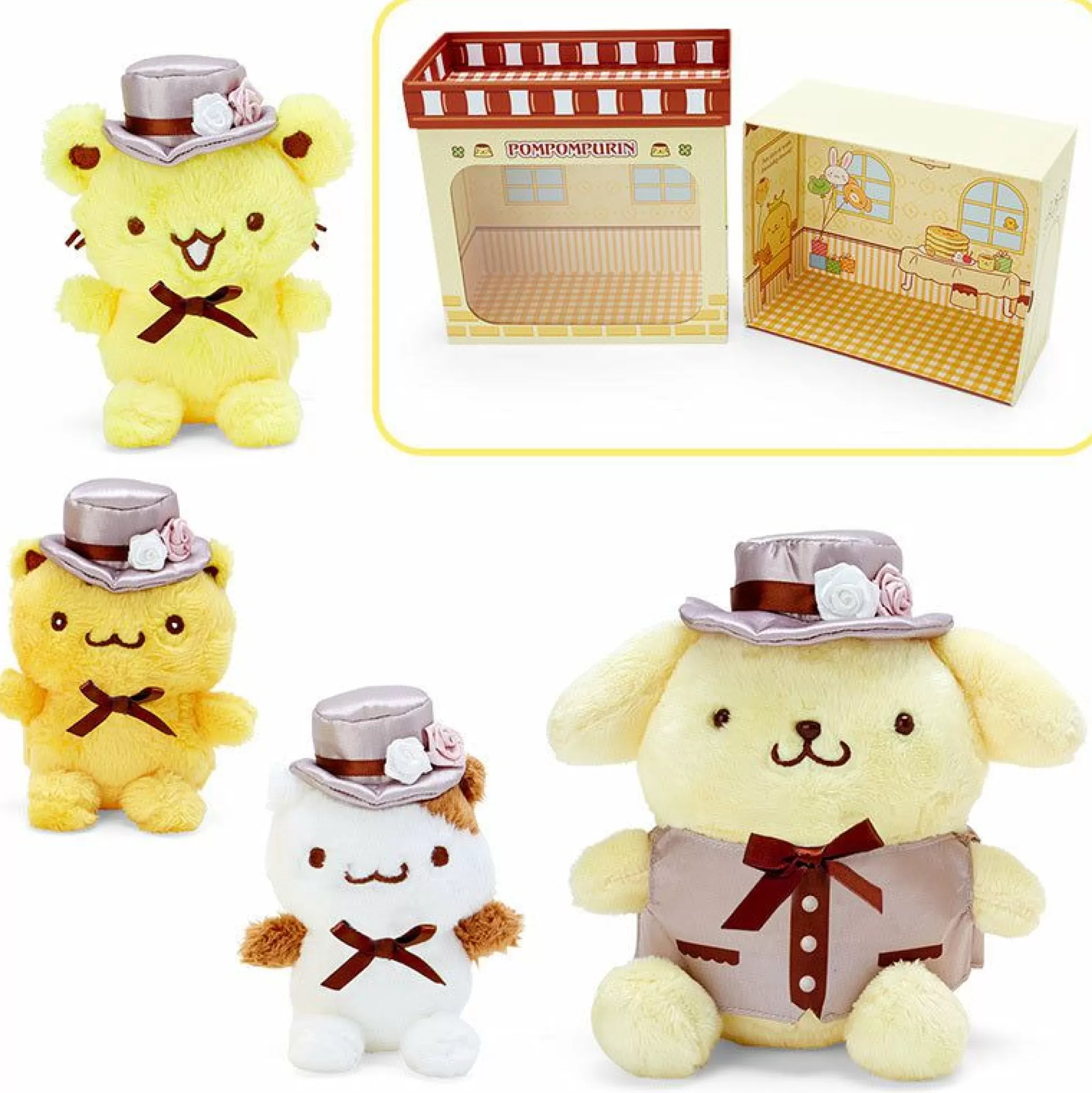 Pompompurin Deluxe Dress-Up Doll (Set Of 4)^Japan Original Outlet