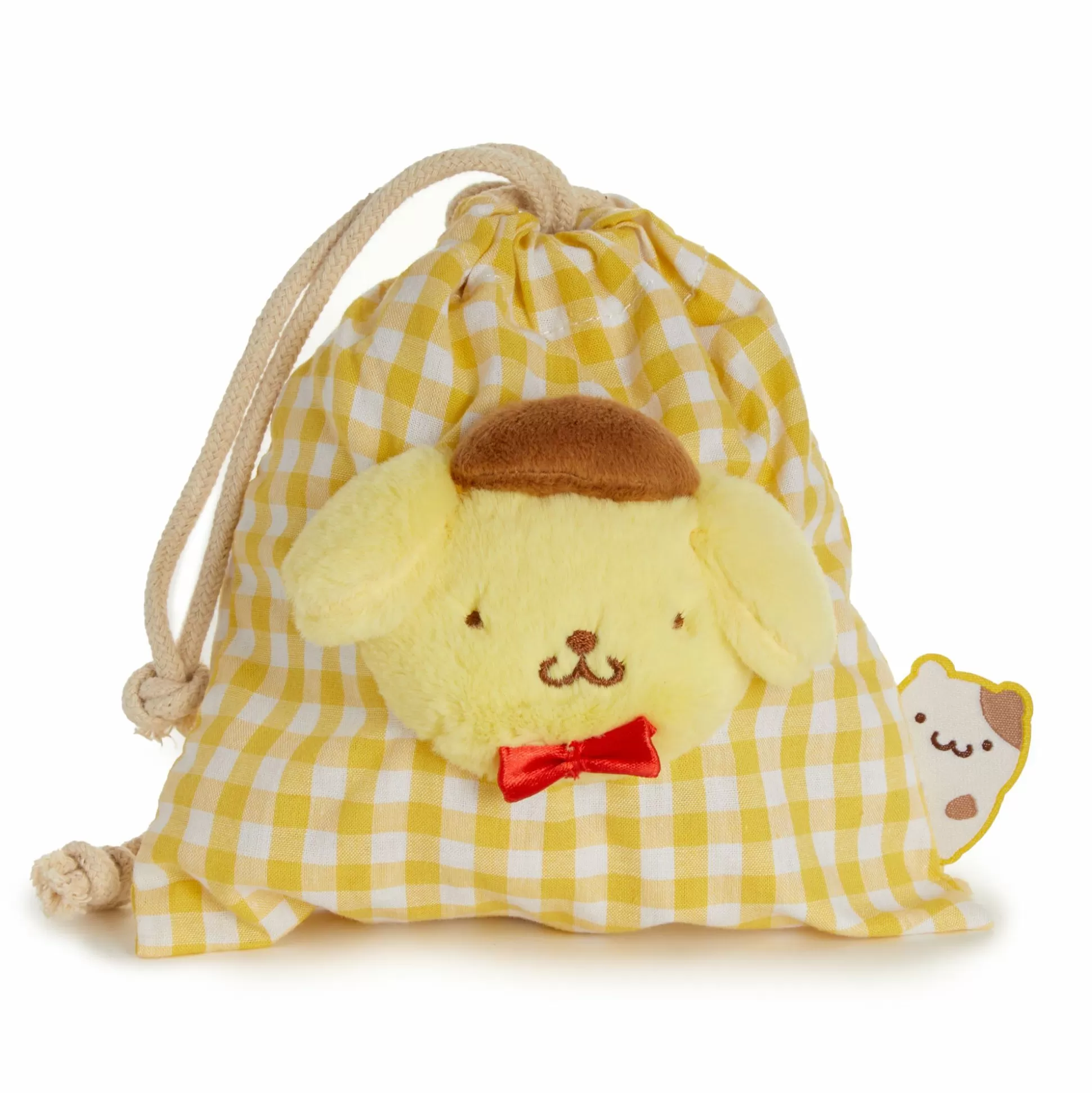 Pompompurin Drawstring Pouch (Gingham Cafe Series)^NAKAJIMA CORPORATION Discount