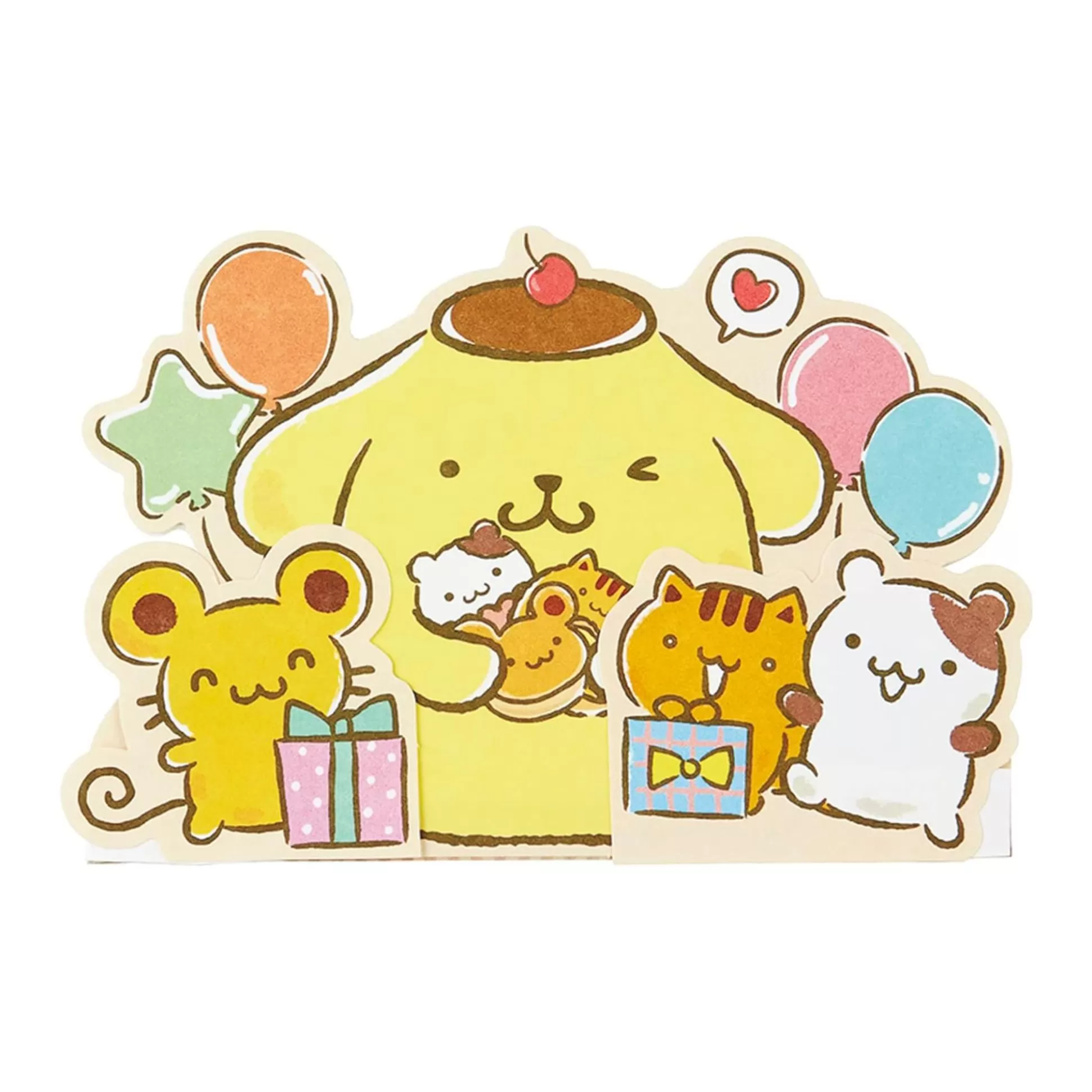 Pompompurin Stickers And Greeting Card (Small Gift Series)^Japan Original Store