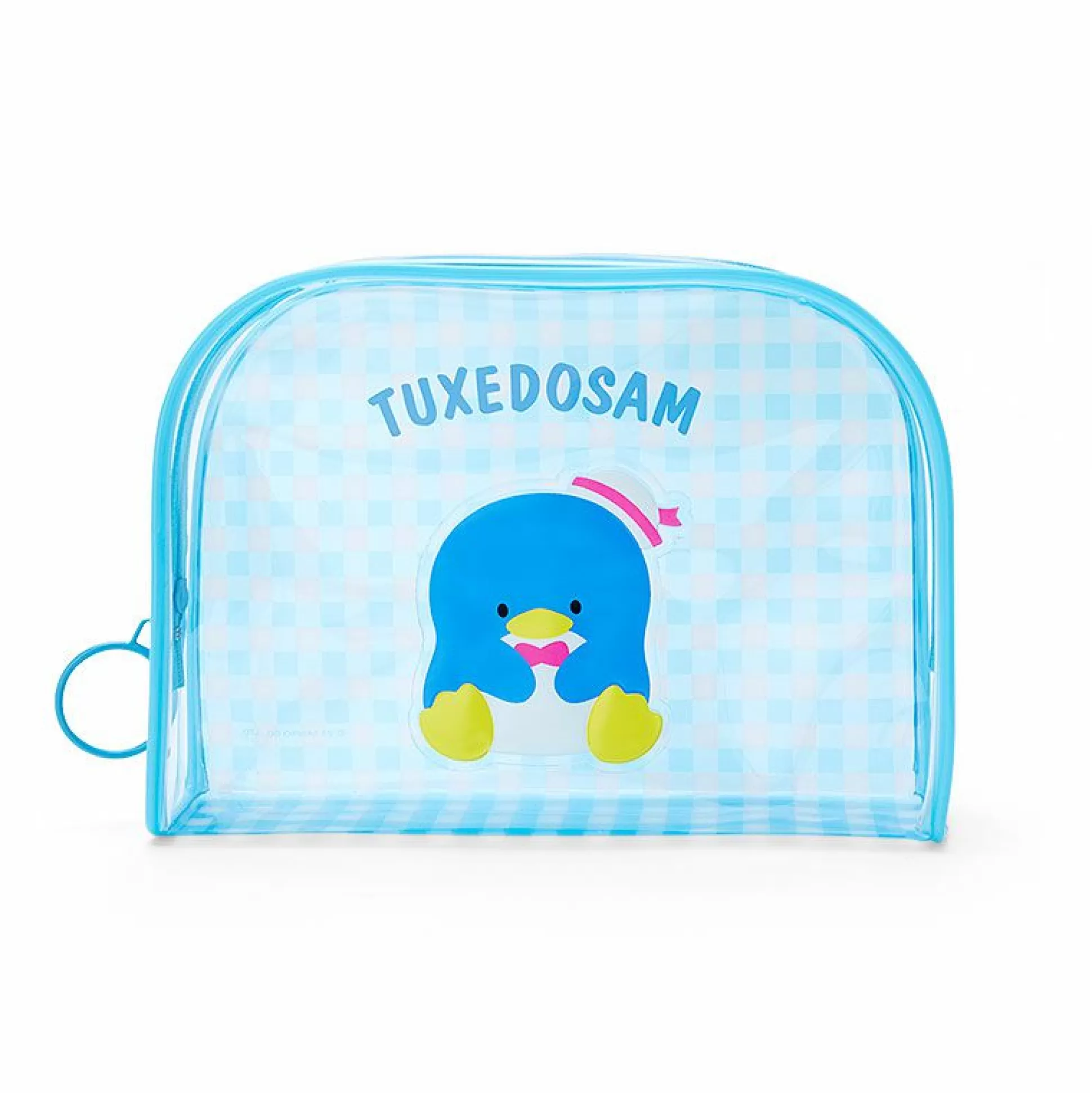 Tuxedosam Clear Gingham Zipper Pouch^Japan Original Outlet