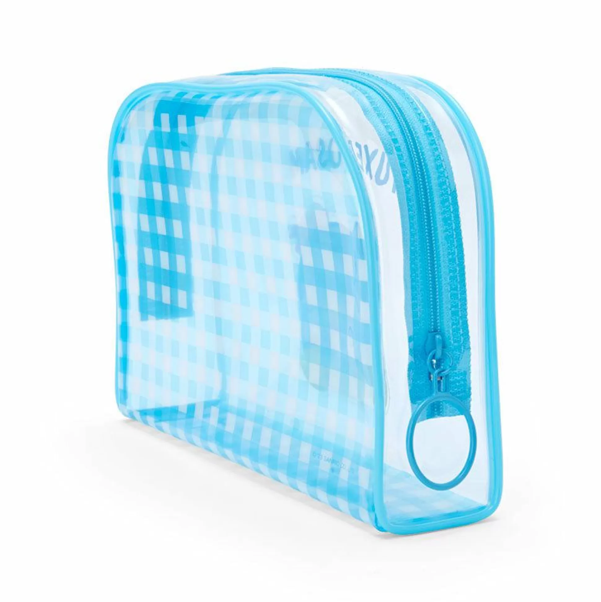 Tuxedosam Clear Gingham Zipper Pouch^Japan Original Outlet