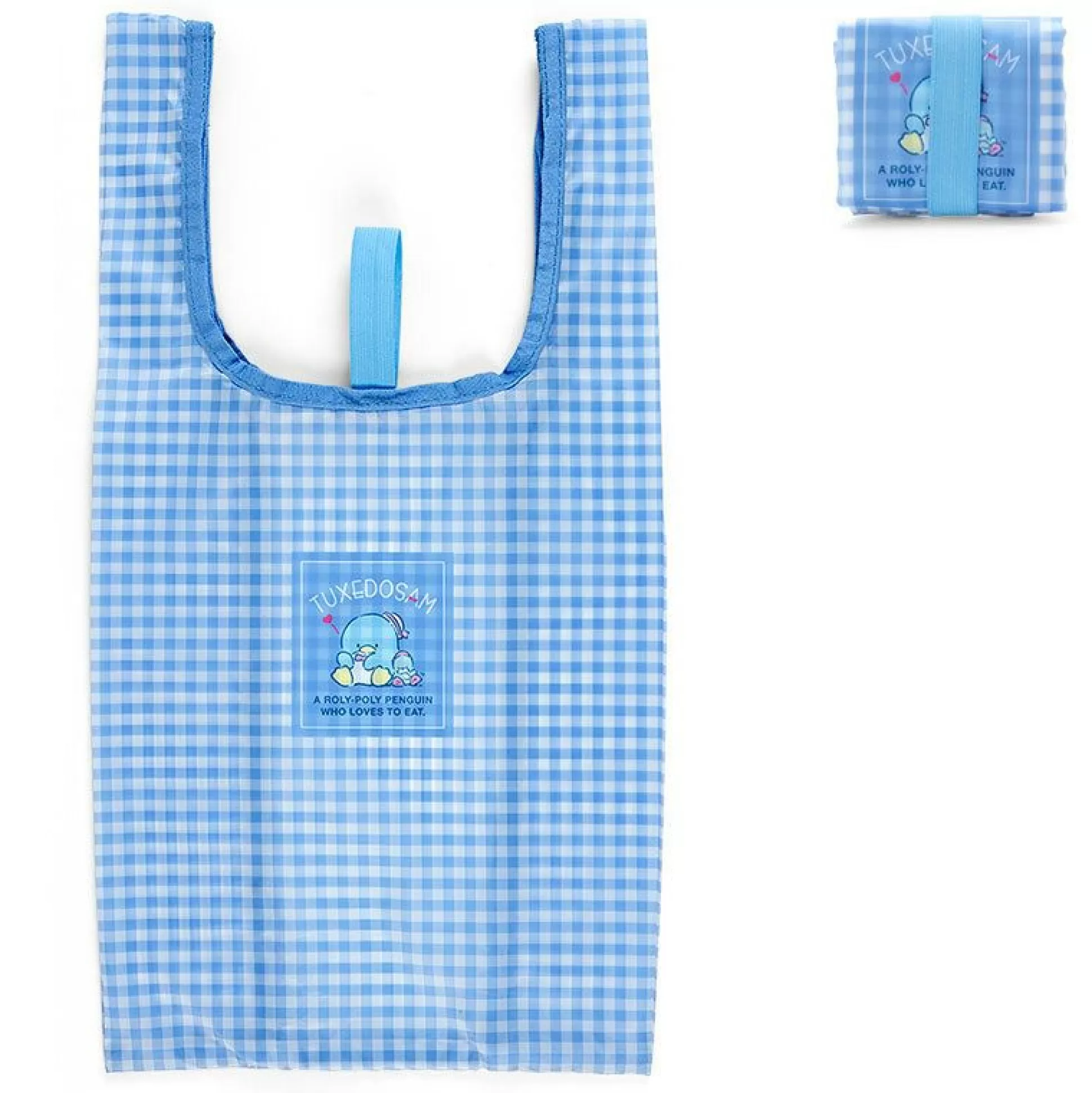 Tuxedosam Gingham Reusable Tote Bag^Japan Original Best Sale